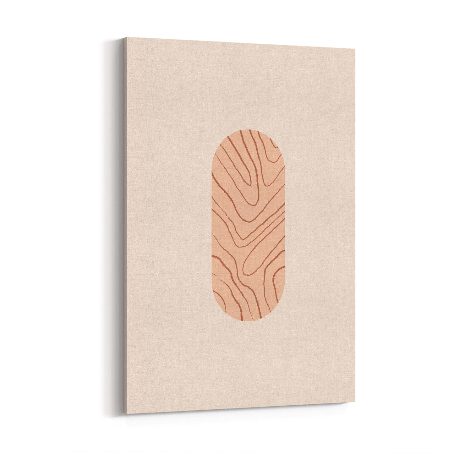Minimal Pastel Abstract Retro Shapes Wall Art #8 - The Affordable Art Company