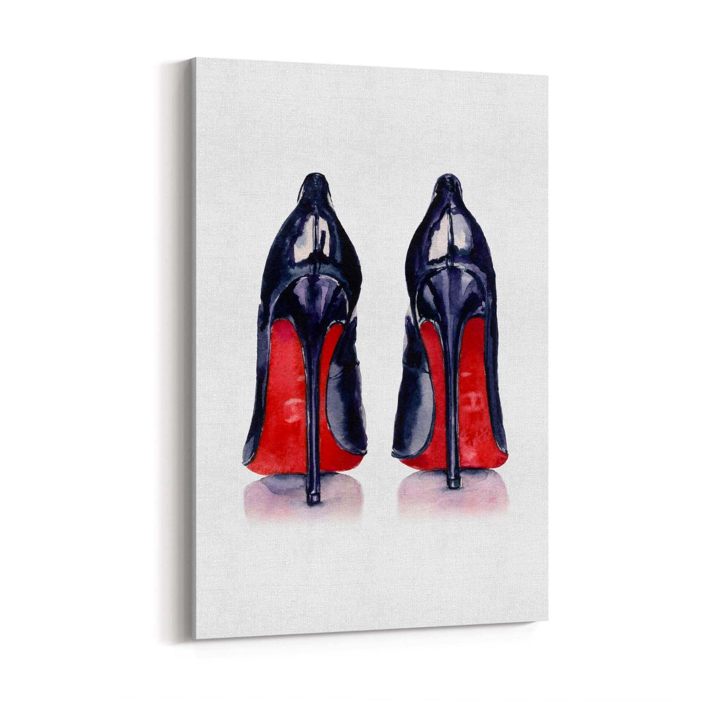 Cute Black Heels Fashion Girls Bedroom Wall Art #1 - The Affordable Art Company