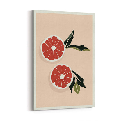 Blood Orange Abstract Retro Fruit Kitchen Wall Art #2 - The Affordable Art Company
