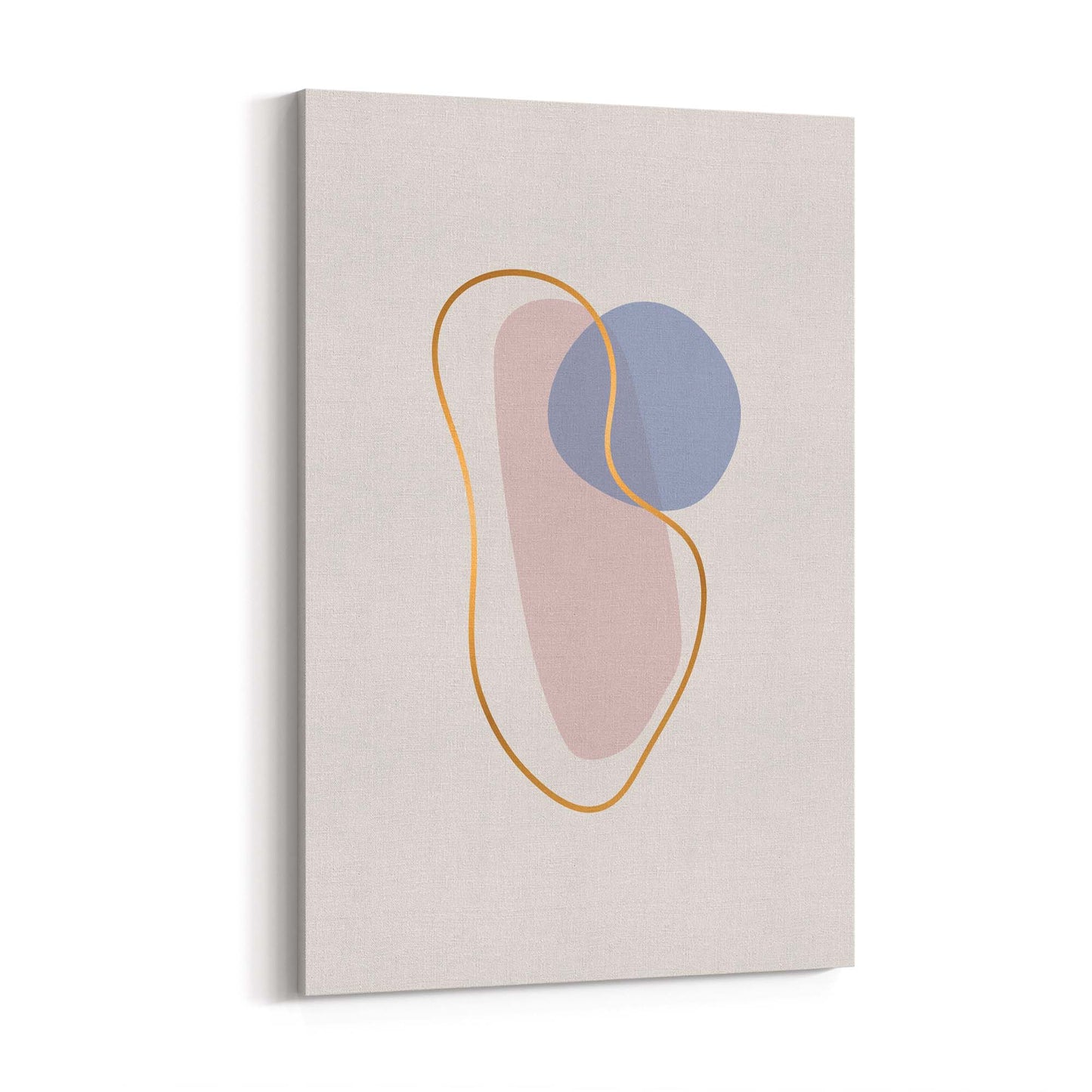 Pale Abstract Shapes Wall Art #1 - The Affordable Art Company