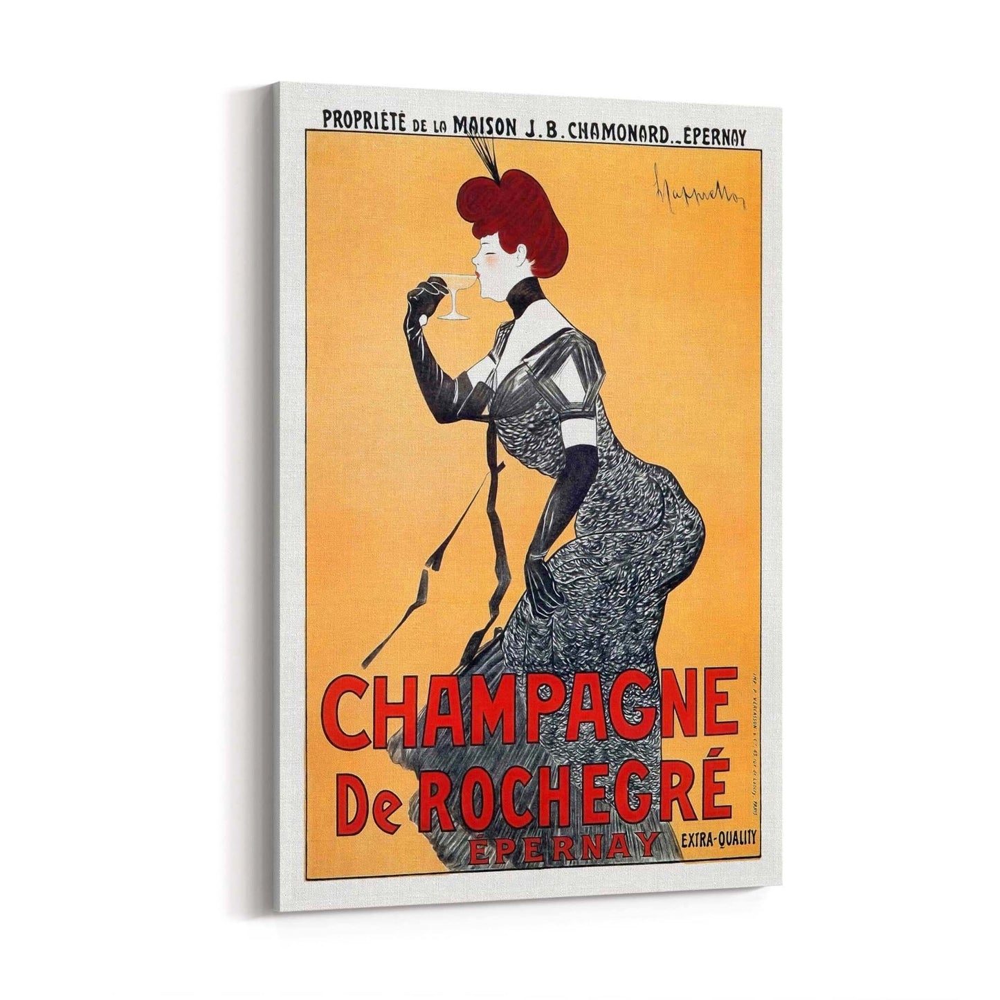 French Champagne Vintage Advert Wall Art - The Affordable Art Company