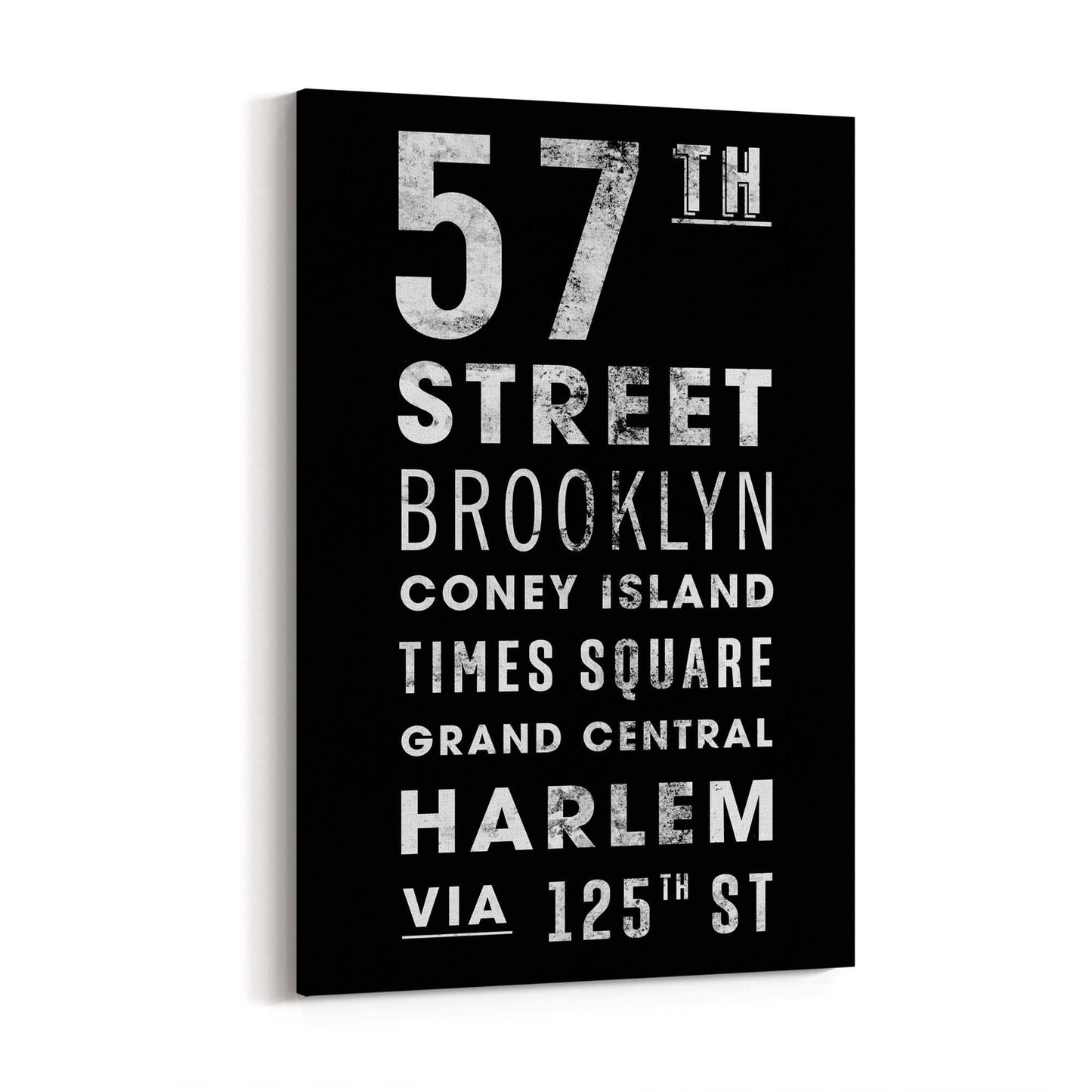 New York, Street Names Sign Urban Wall Art - The Affordable Art Company