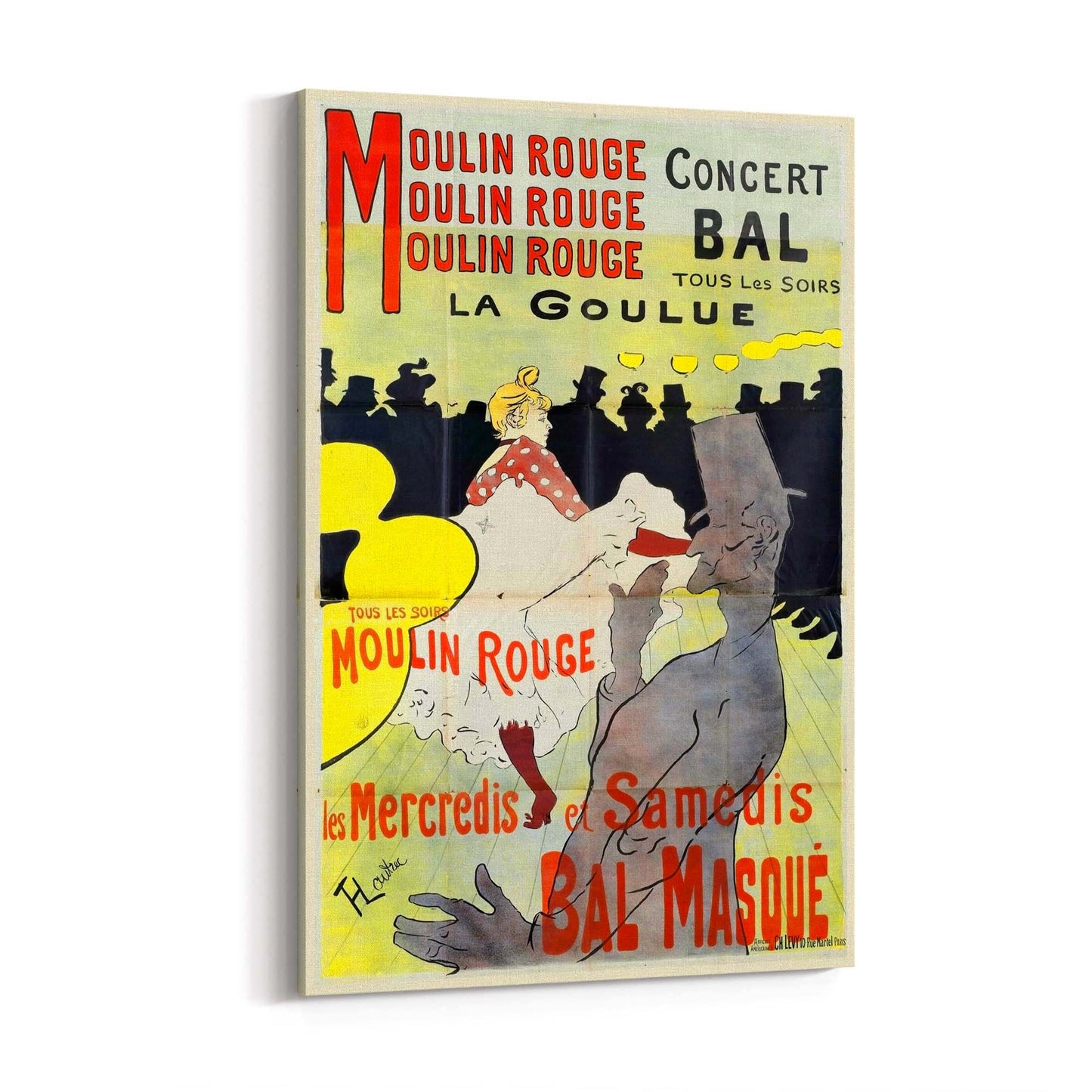 Moulin Rouge, Paris,French Vintage Advert Wall Art - The Affordable Art Company