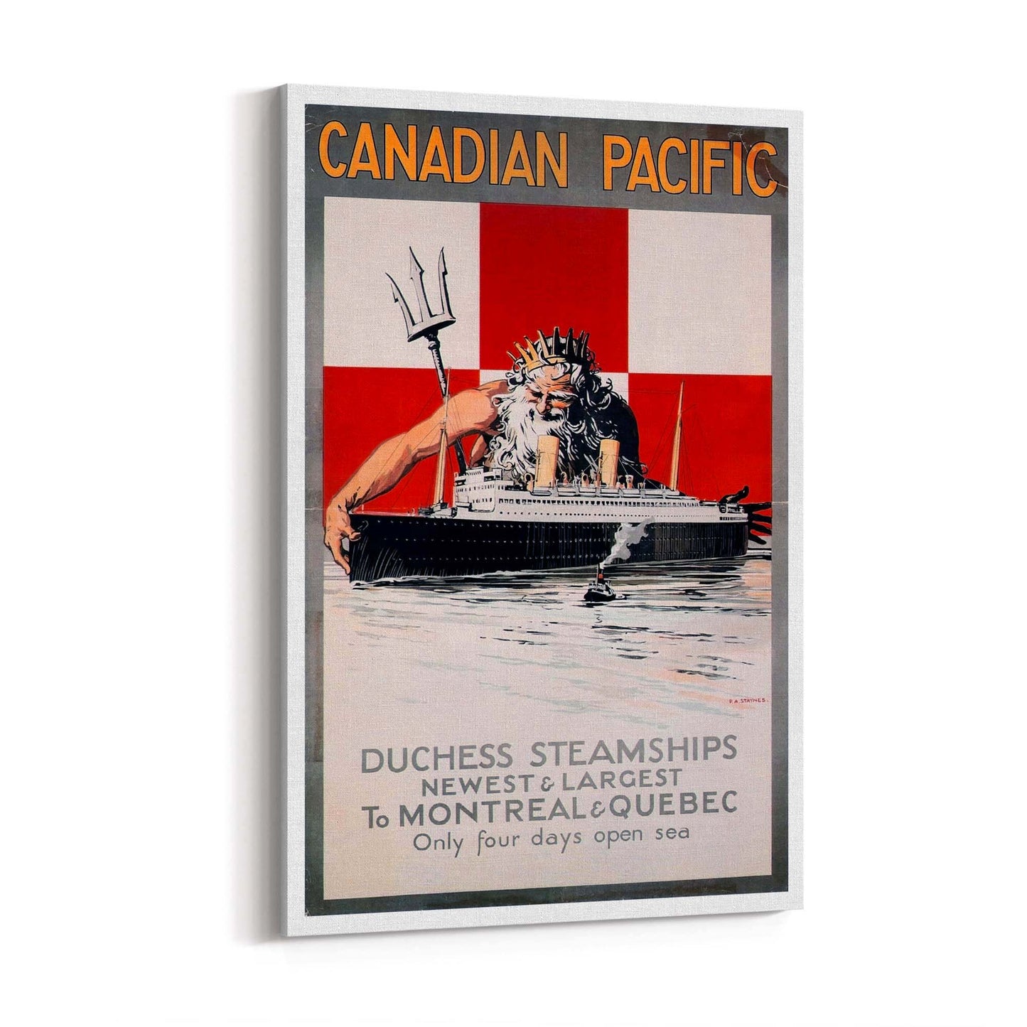 Canadian Pacific Vintage Shipping Advert Wall Art #3 - The Affordable Art Company