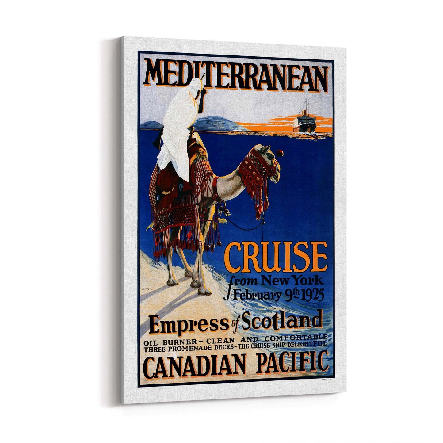 Canadian Pacific Vintage Shipping Advert Wall Art #9 - The Affordable Art Company