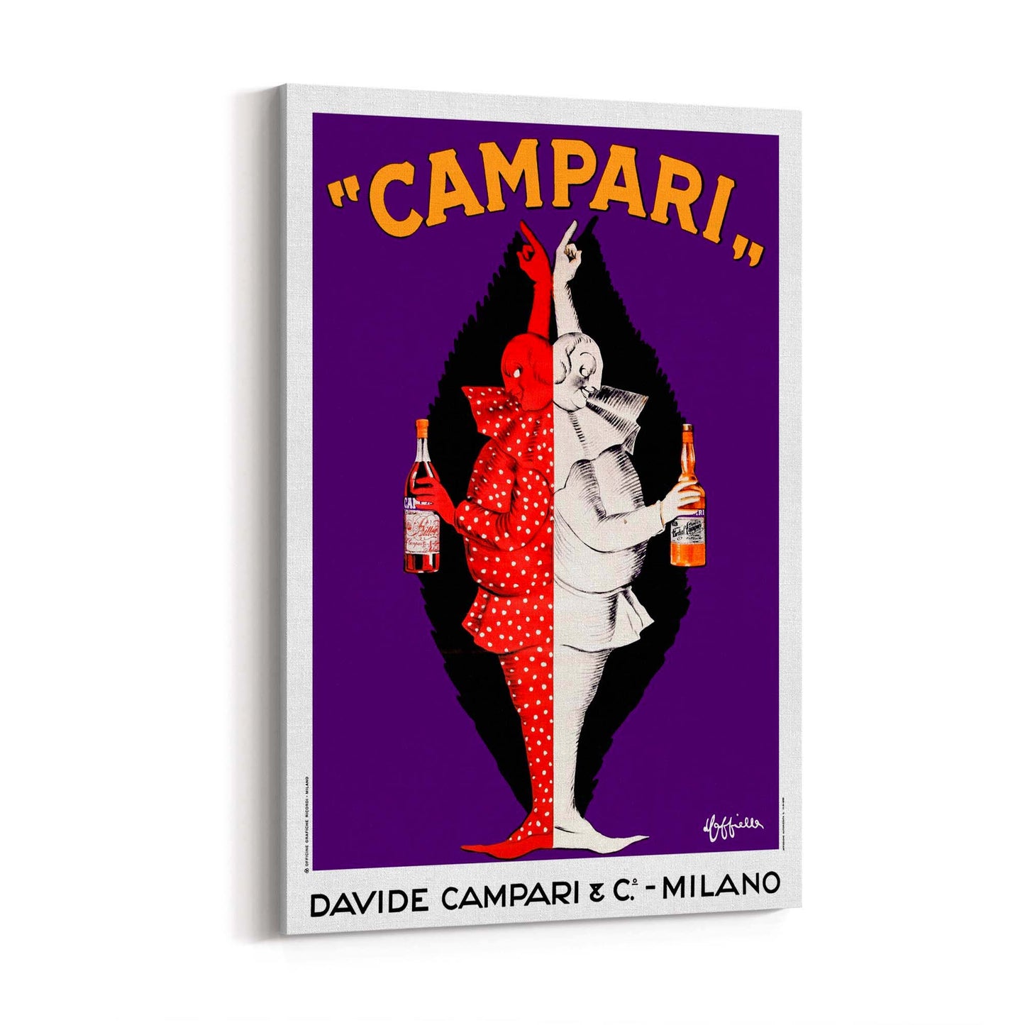 Vintage Campari Advert Italian Restaurant Wall Art #1 - The Affordable Art Company