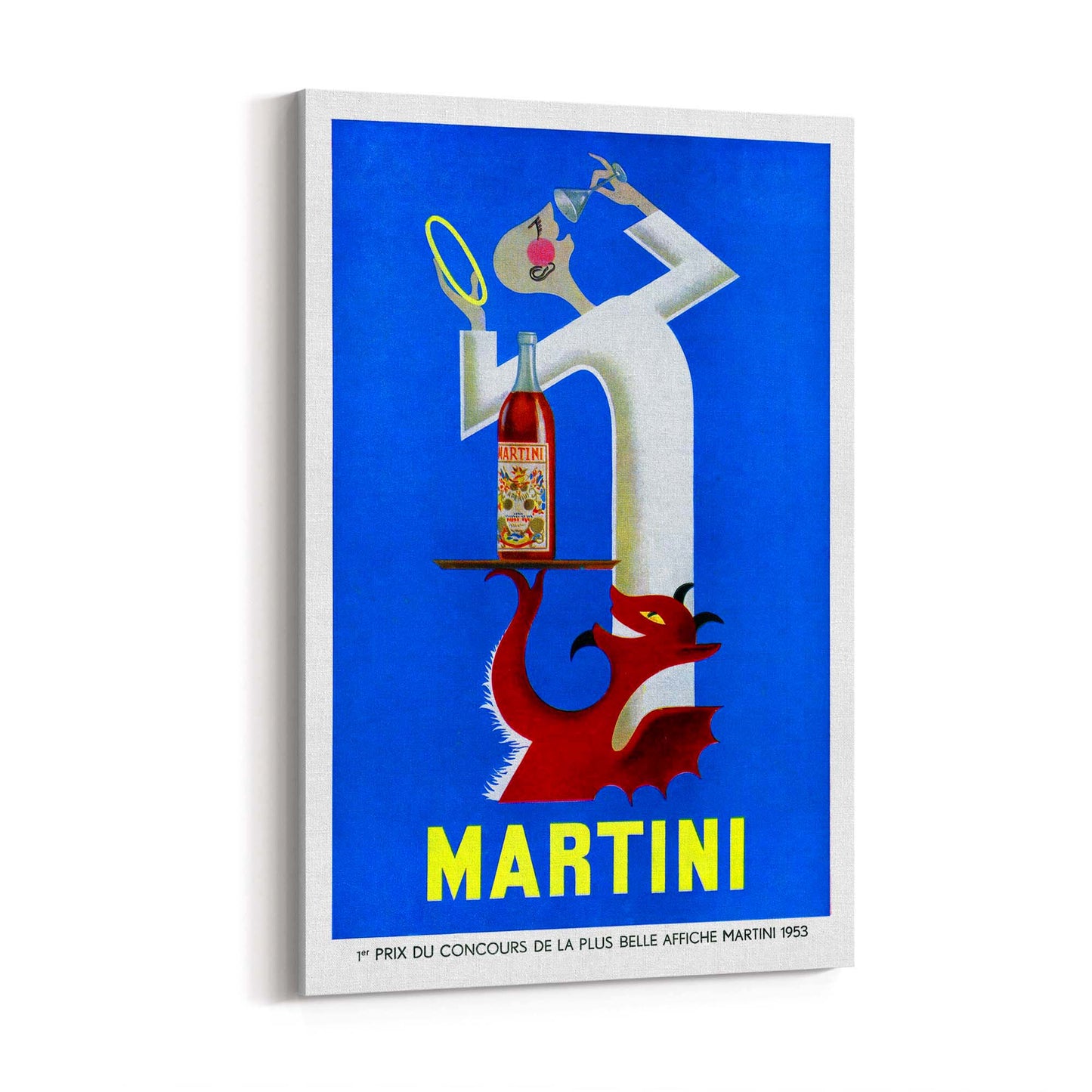 Martini "Red Devil & Angel" Vintage Drinks Advert Wall Art - The Affordable Art Company