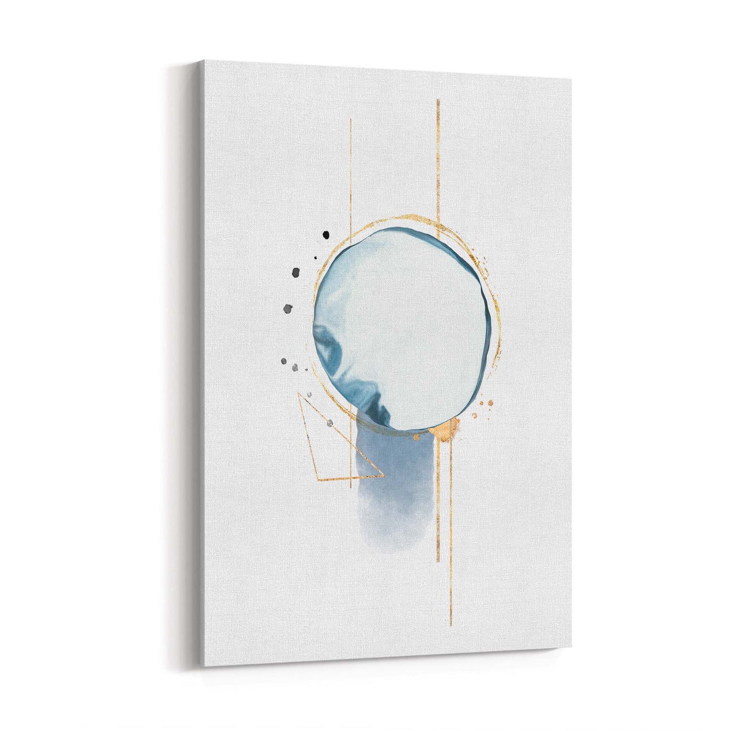 Blue Abstract Painting Minimal Modern Wall Art #2 - The Affordable Art Company