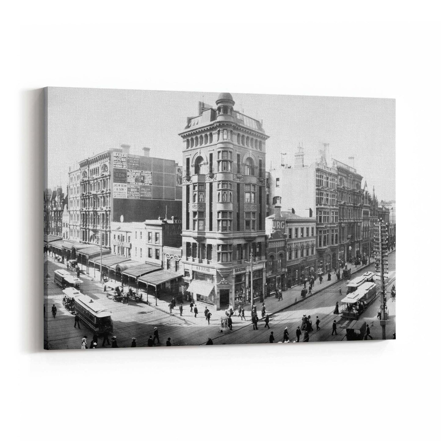 Melbourne Streets Vintage Photograph Wall Art - The Affordable Art Company