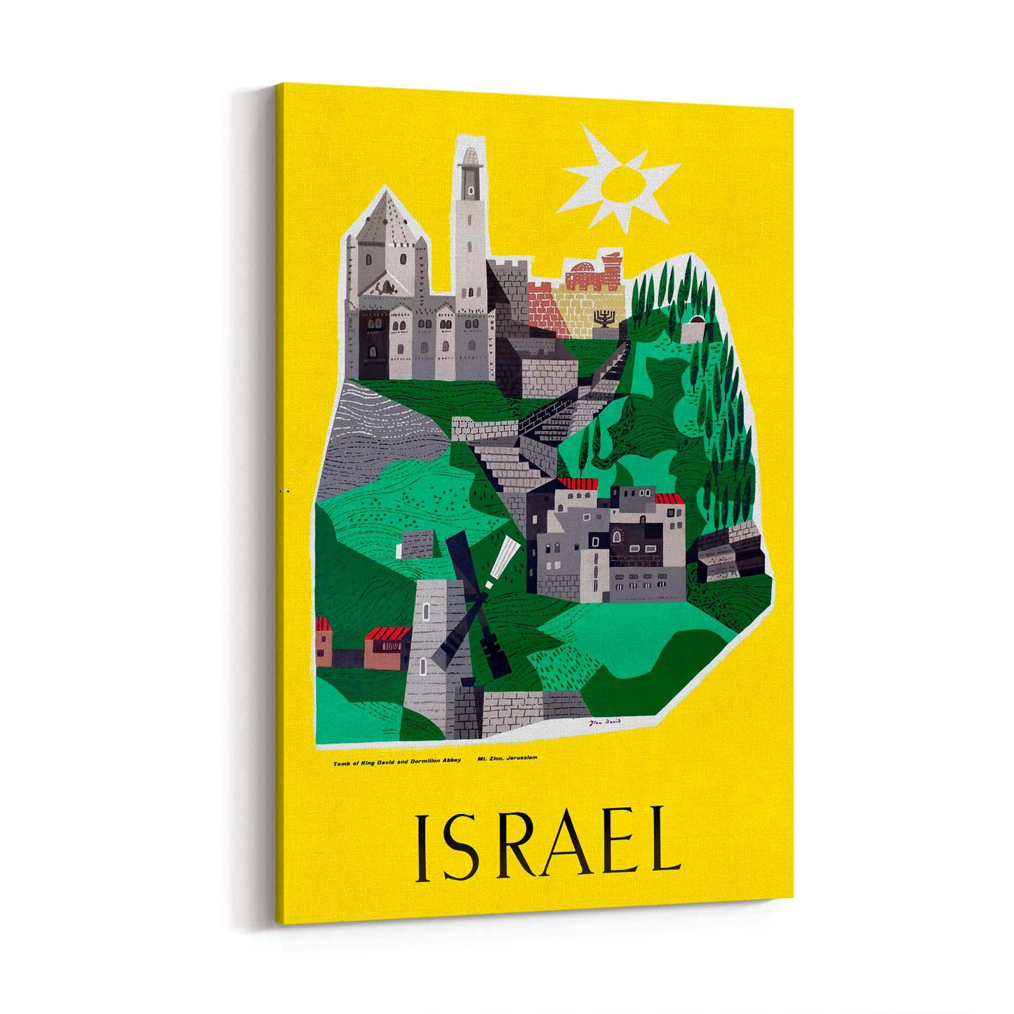 Israel Vintage Travel Advert Wall Art - The Affordable Art Company