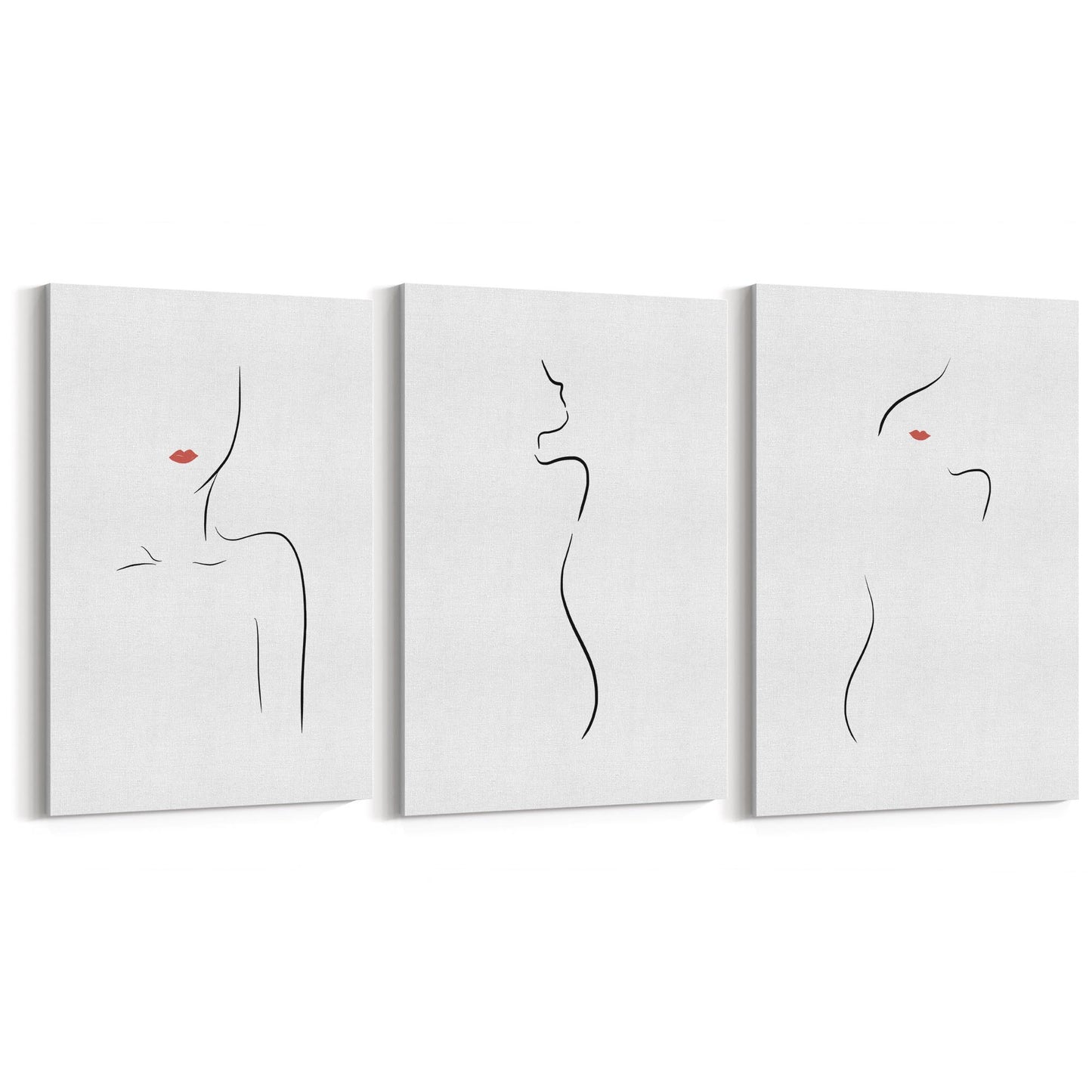 Set of Body Line Fashion Girls Bedroom Wall Art - The Affordable Art Company