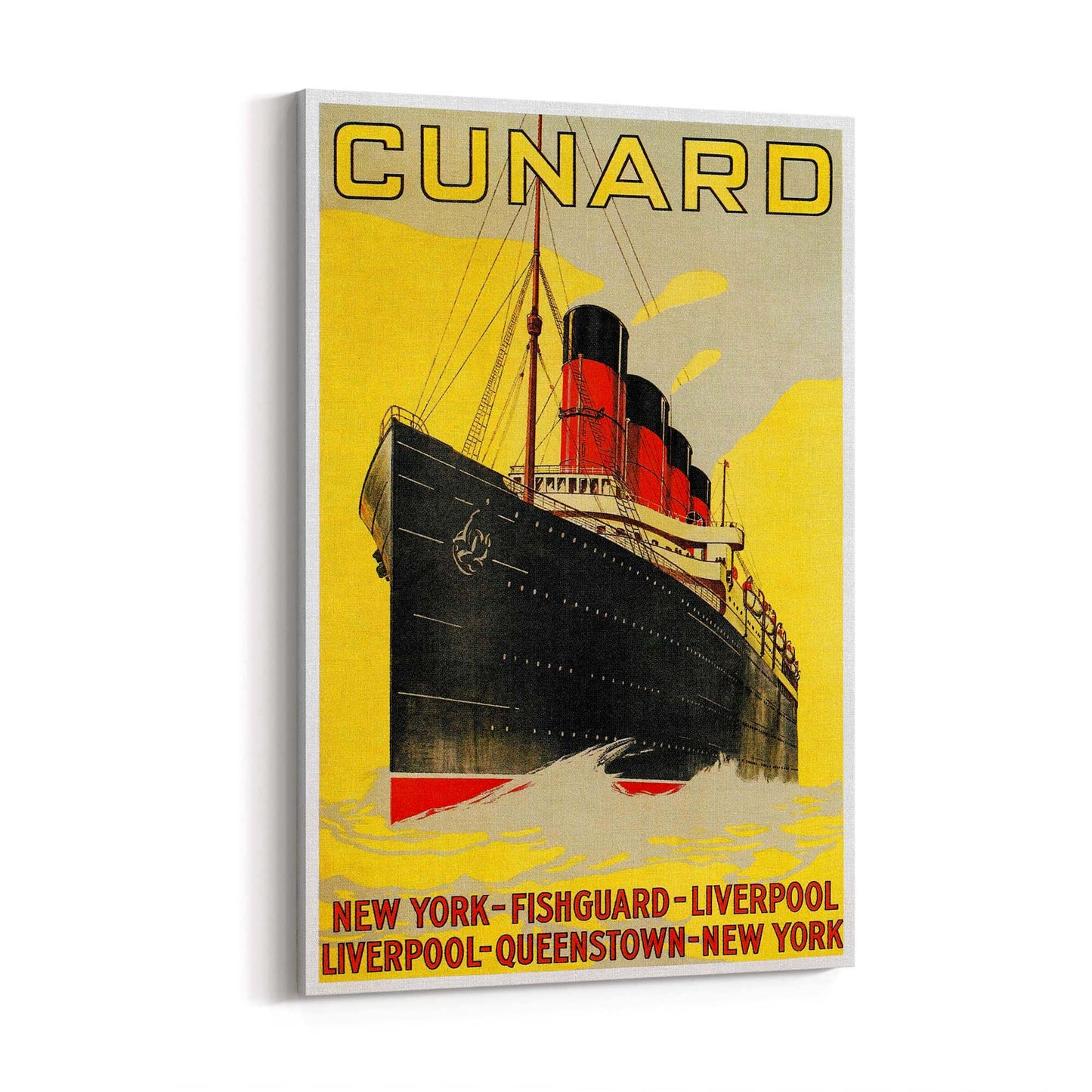 Cunard Line Vintage Shipping Advert Wall Art - The Affordable Art Company