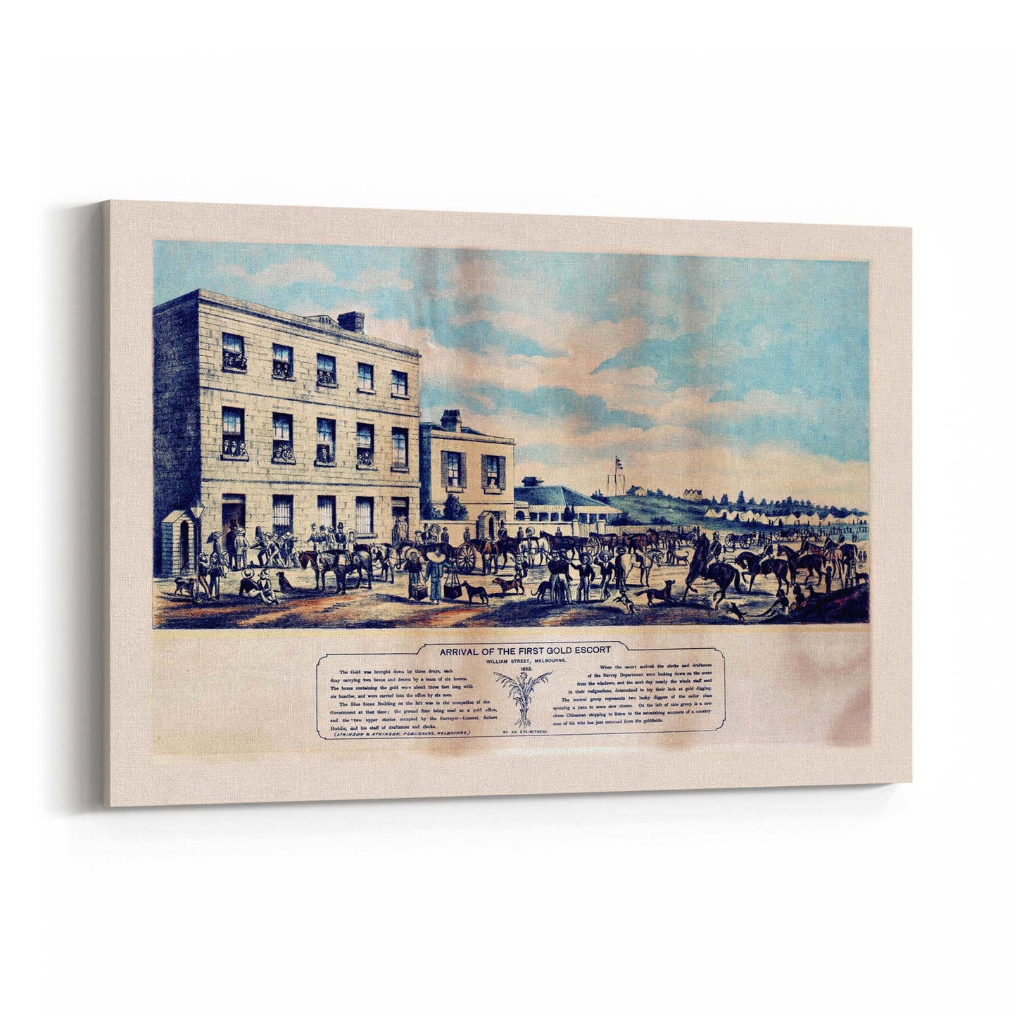 Melbourne Gold Rush Vintage Victoria Wall Art - The Affordable Art Company