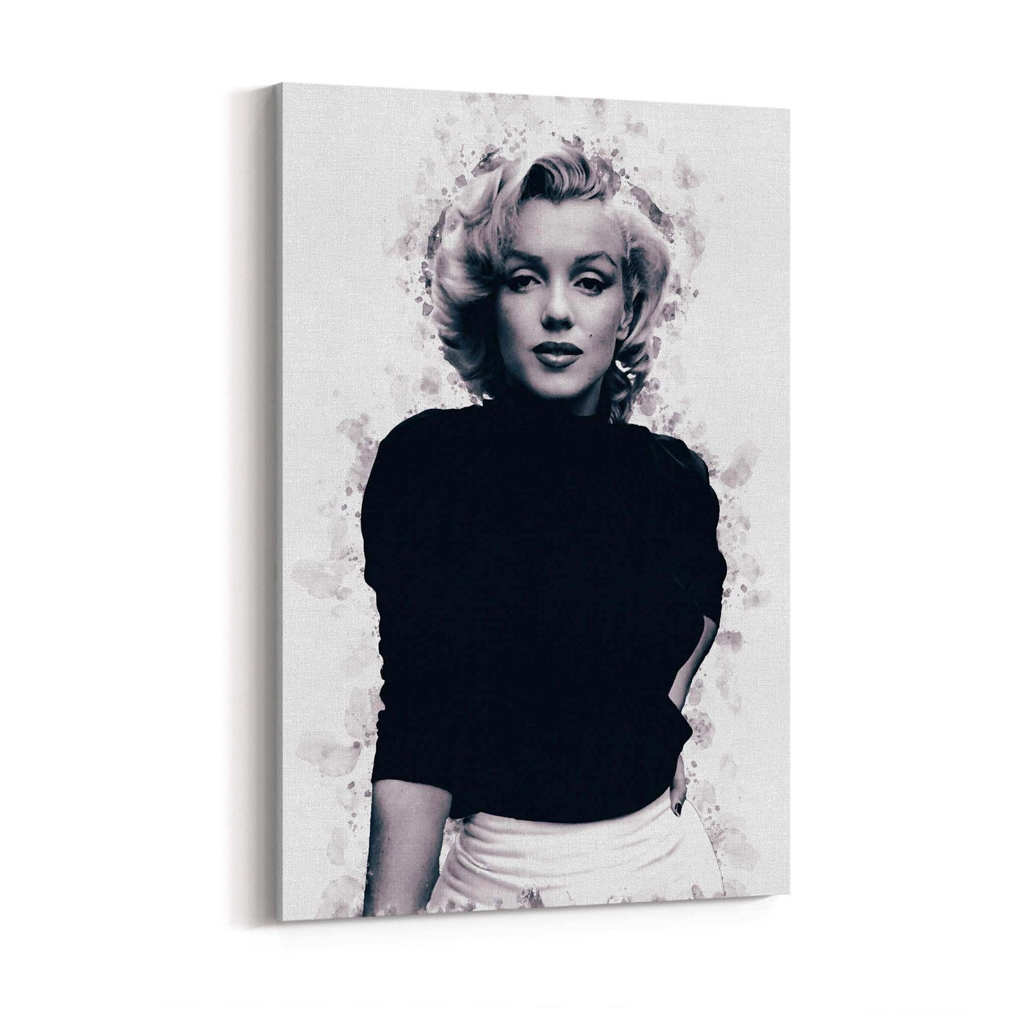 Marilyn Monroe Minimal Black Ink Fashion Wall Art #1 - The Affordable Art Company