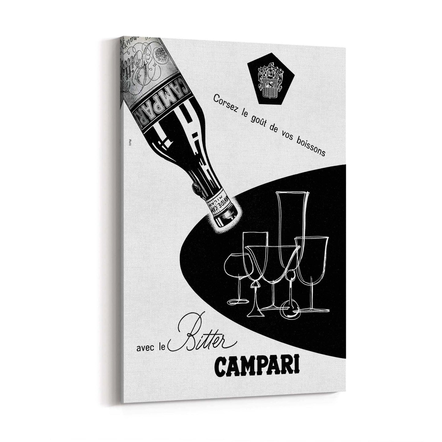 Bitter Campari Vintage Advert Wall Art - The Affordable Art Company