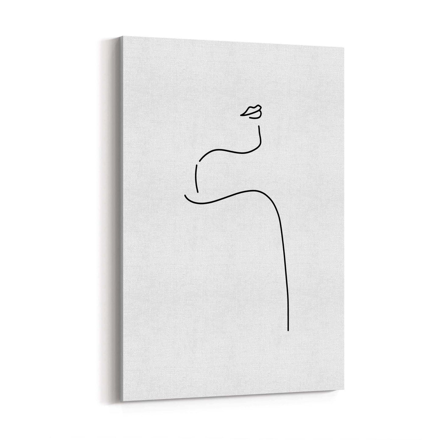 Female Body Nude Minimal Line Drawing Wall Art #3 - The Affordable Art Company