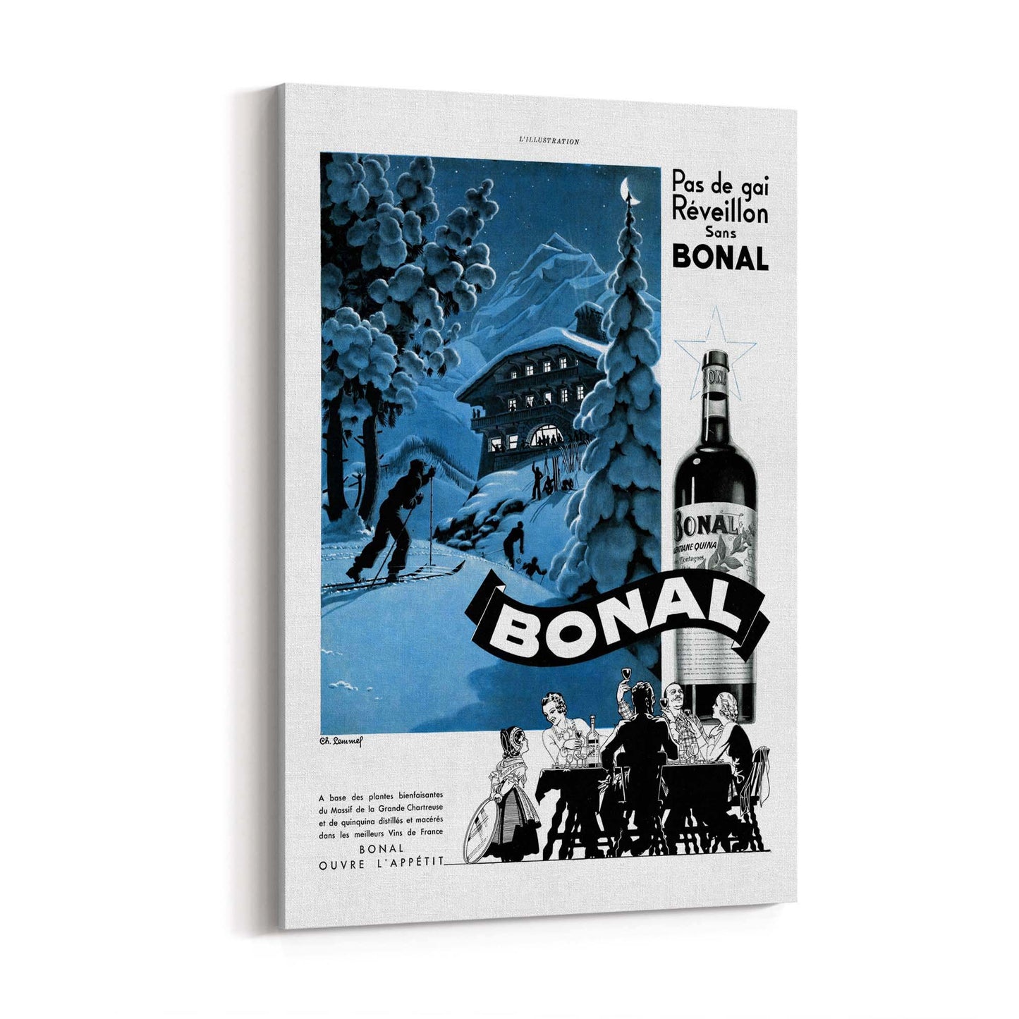 Bonal Vintage Advert Wall Art - The Affordable Art Company