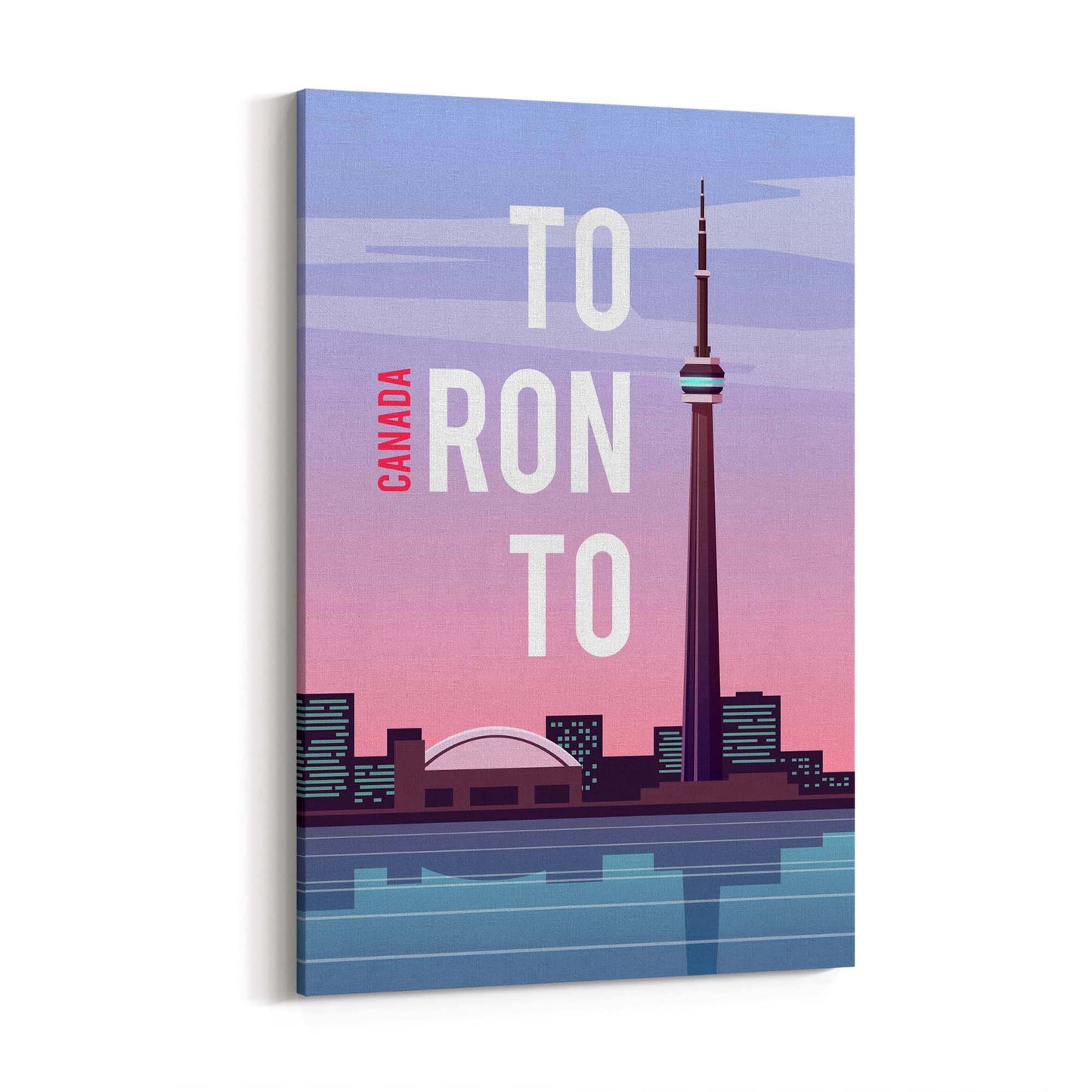 Retro Toronto Canada Vintage Travel Wall Art - The Affordable Art Company