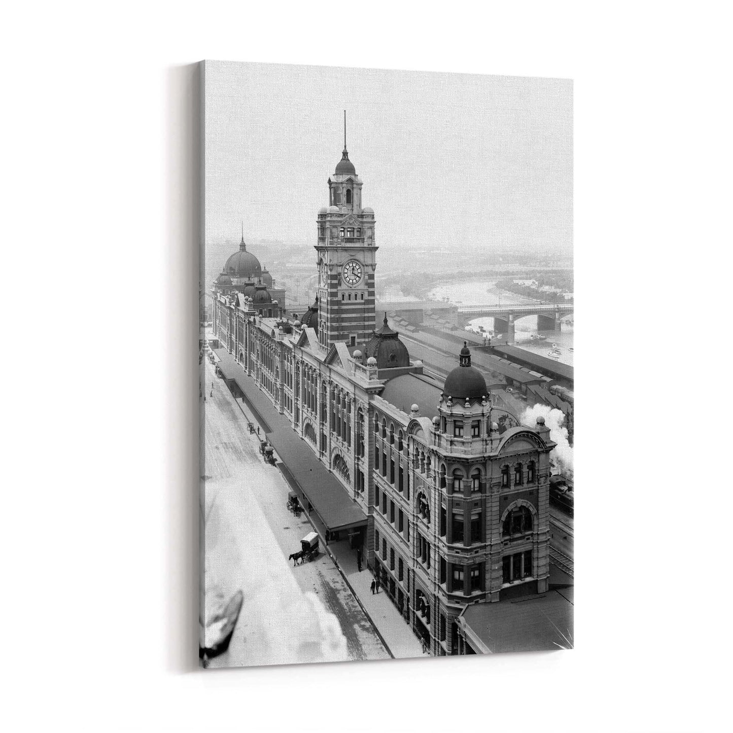 Flinders St Station Melbourne Vintage Photograph Art #1 - The Affordable Art Company