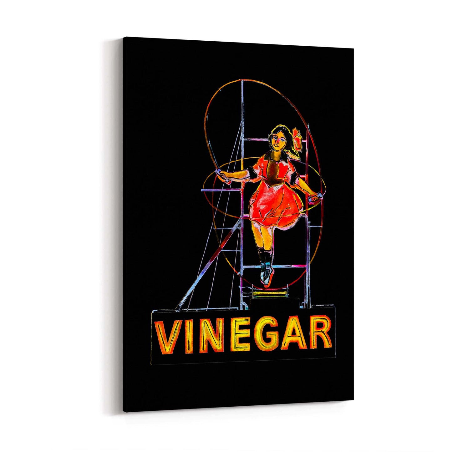 Vinegar Girl, Night Richmond Melbourne Wall Art - The Affordable Art Company