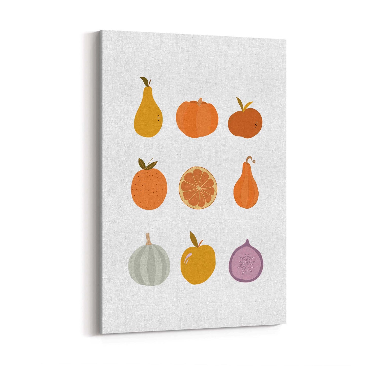 Minimal Fruit Collection Kitchen Food Wall Art - The Affordable Art Company