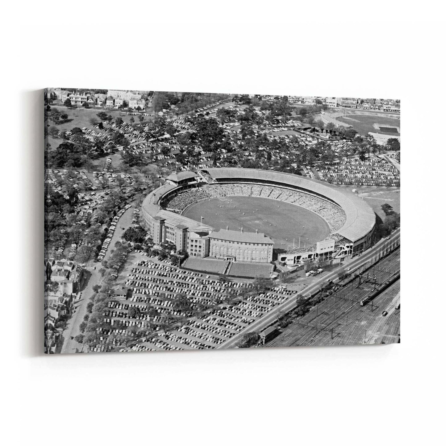 Melbourne Cricket Ground Vintage MCG Wall Art - The Affordable Art Company