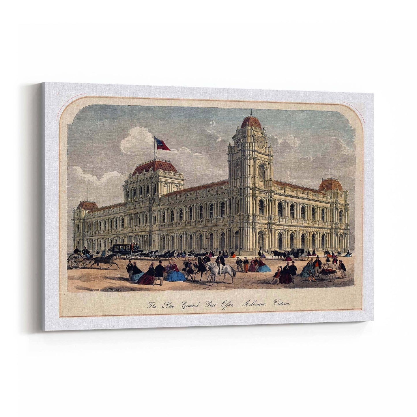 General Post Office, Melbourne Vintage Wall Art #3 - The Affordable Art Company