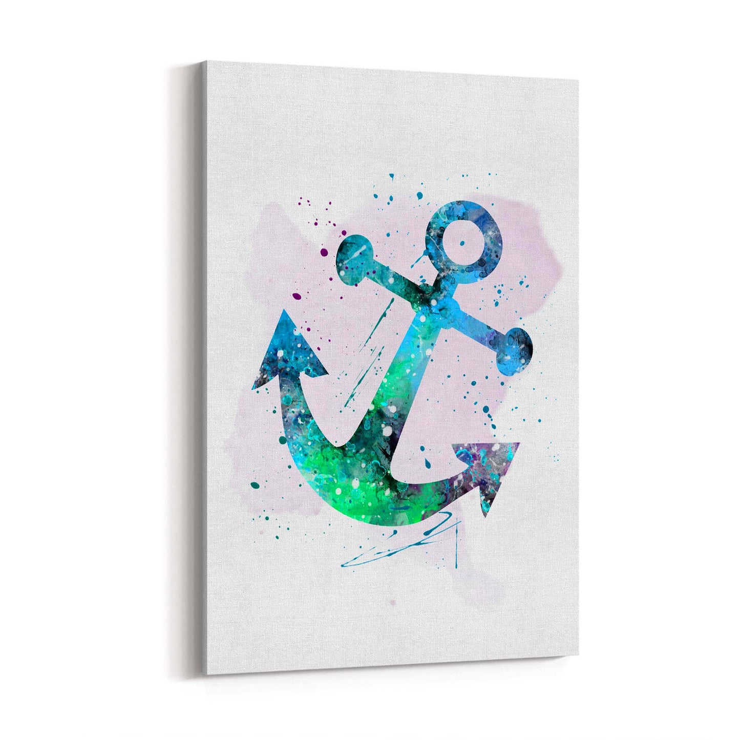 Sailing Anchor Coastal Painting Nautical Wall Art - The Affordable Art Company