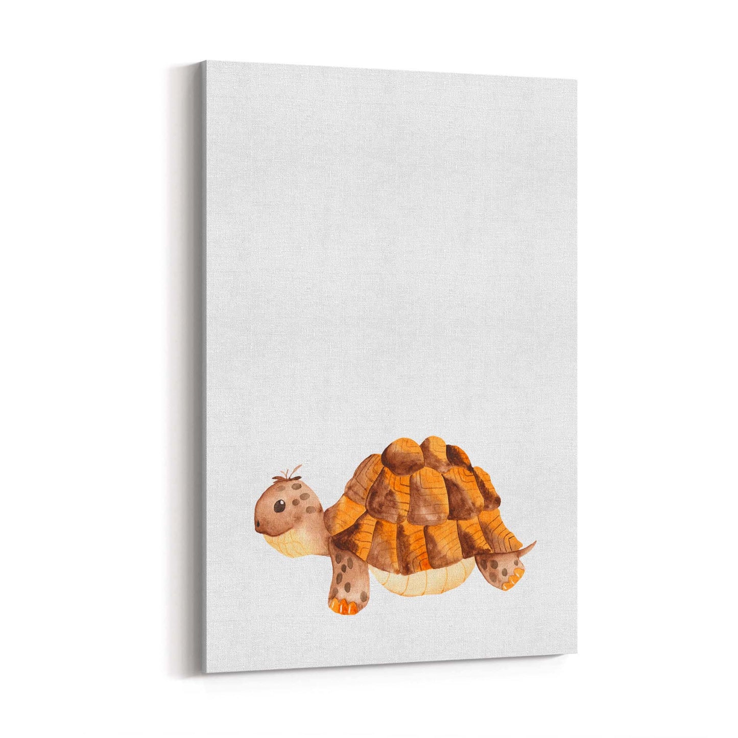 Cartoon Tortoise Cute Nursery Baby Animal Art #2 - The Affordable Art Company