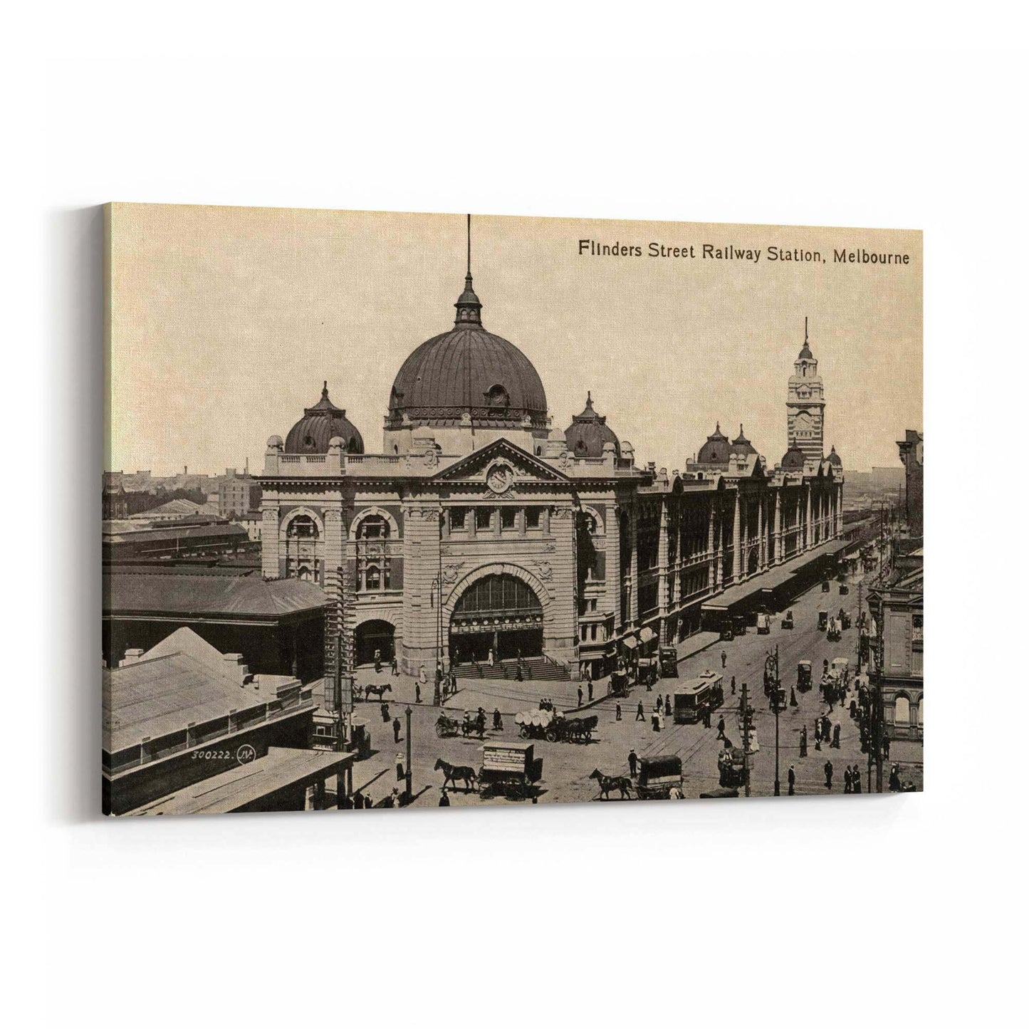 Flinders St Station Melbourne Vintage Photograph Art #2 - The Affordable Art Company