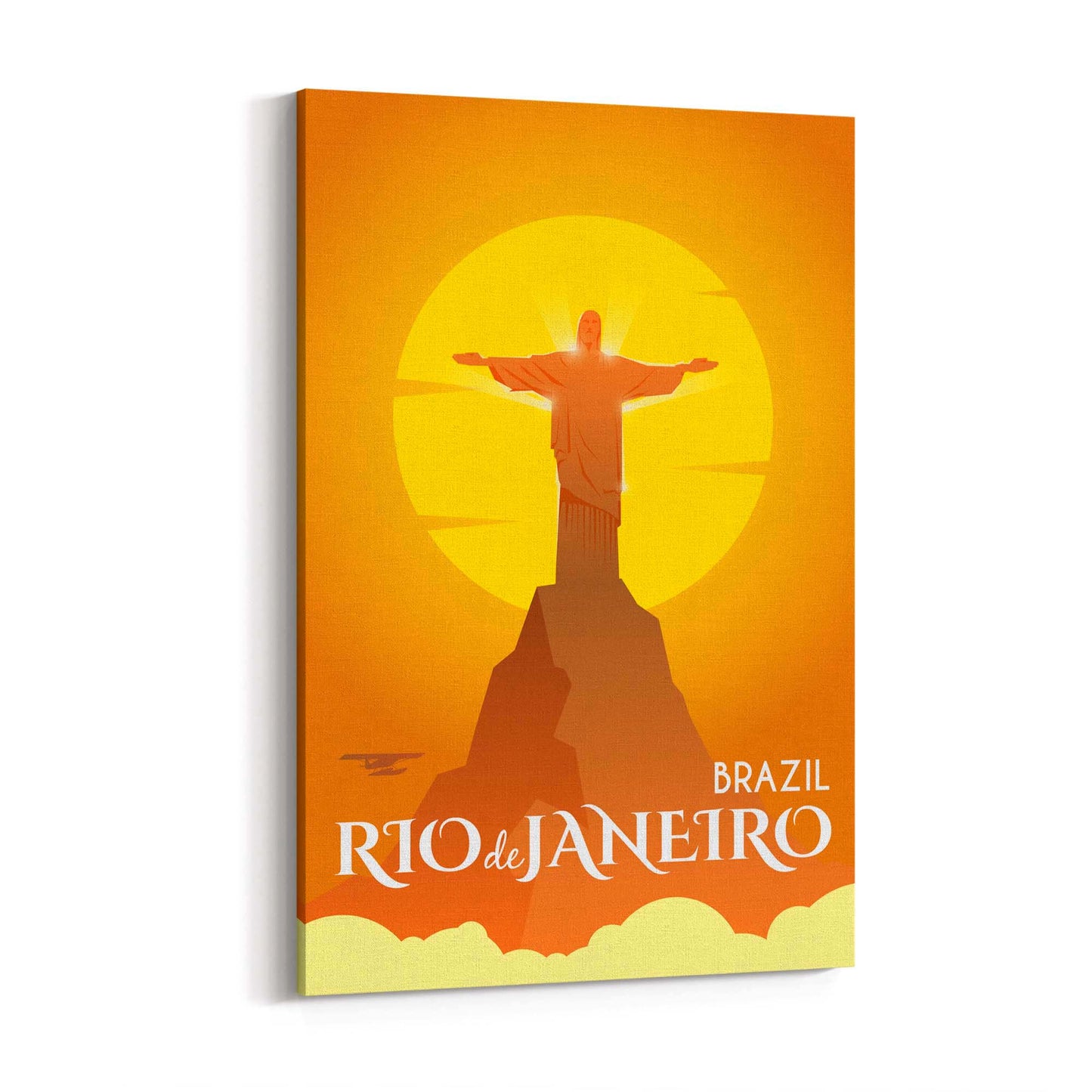 Retro Rio De Janeiro Brazil Vintage Travel Wall Art #2 - The Affordable Art Company