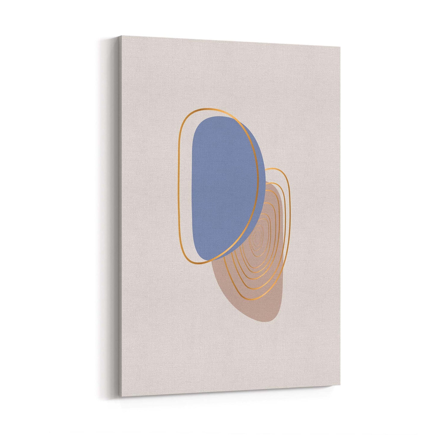 Pale Abstract Shapes Wall Art #6 - The Affordable Art Company