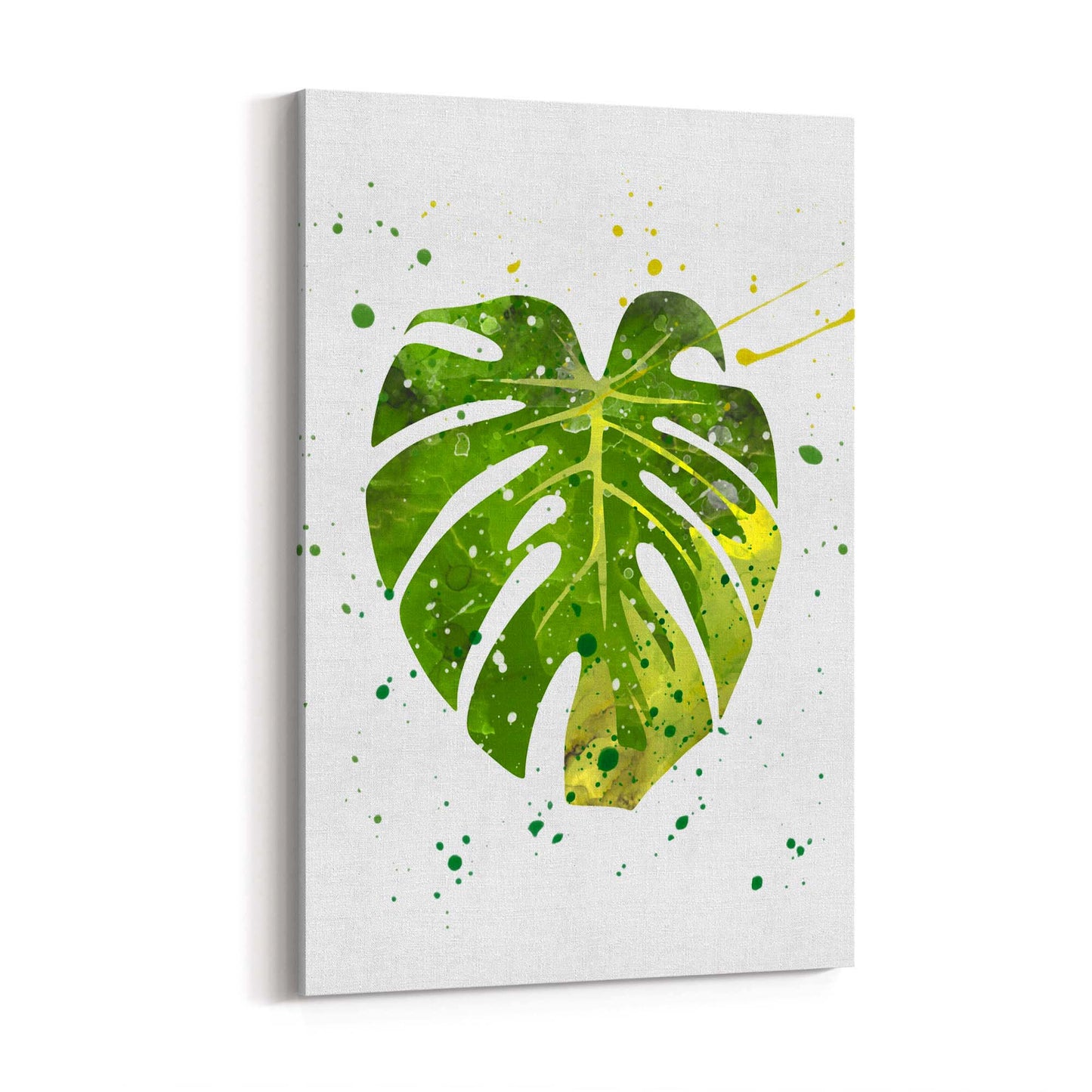 Palm Leaf Tropical Green Minimal Wall Art #2 - The Affordable Art Company