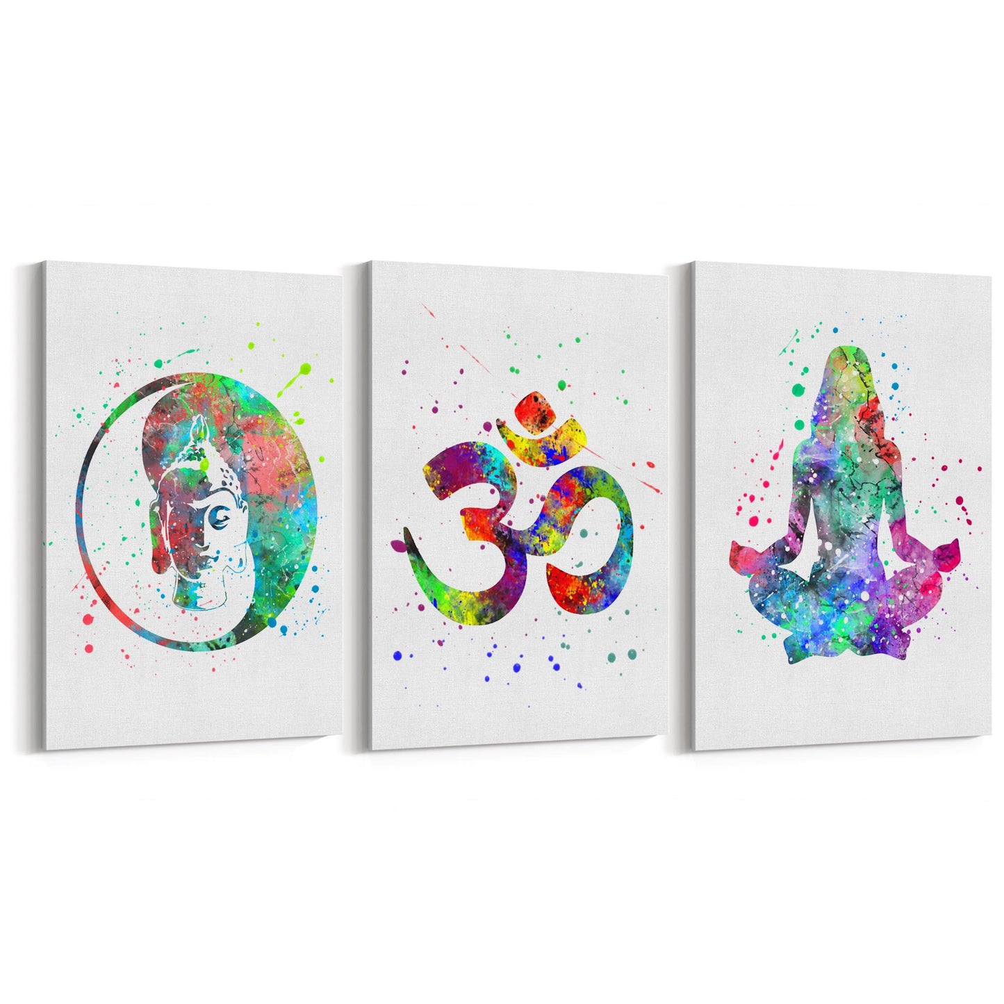 Set of Yoga Studio Watercolour Calming Wall Art - The Affordable Art Company