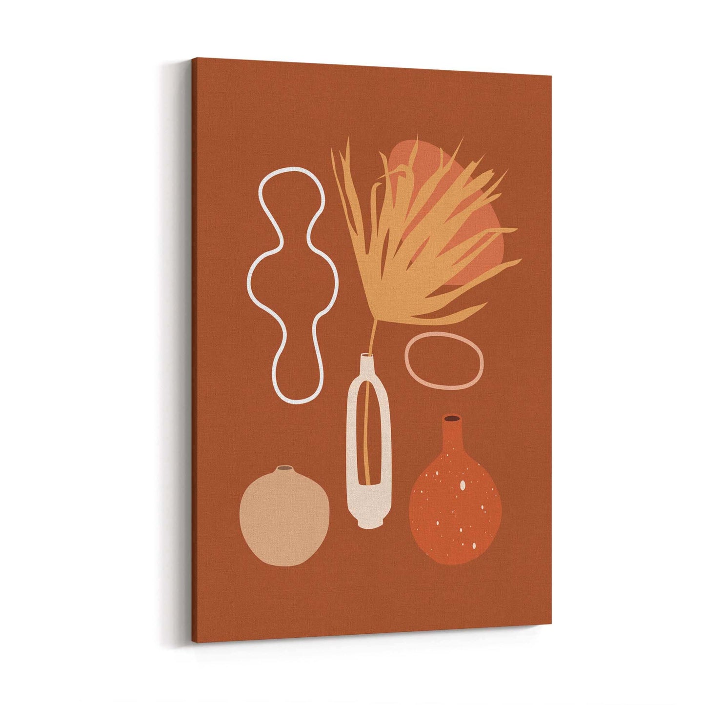 Minimal Plant Abstract Retro Kitchen Wall Art #6 - The Affordable Art Company