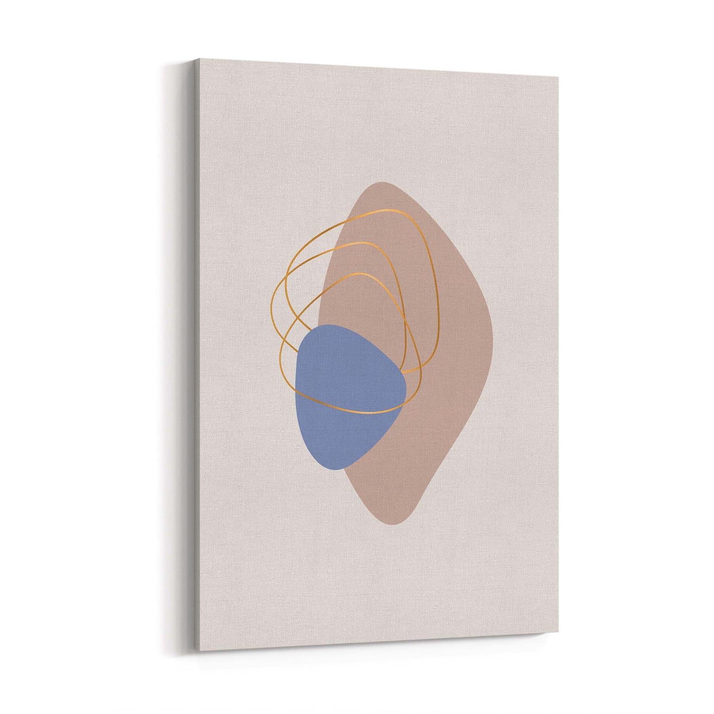 Pale Abstract Shapes Wall Art #5 - The Affordable Art Company