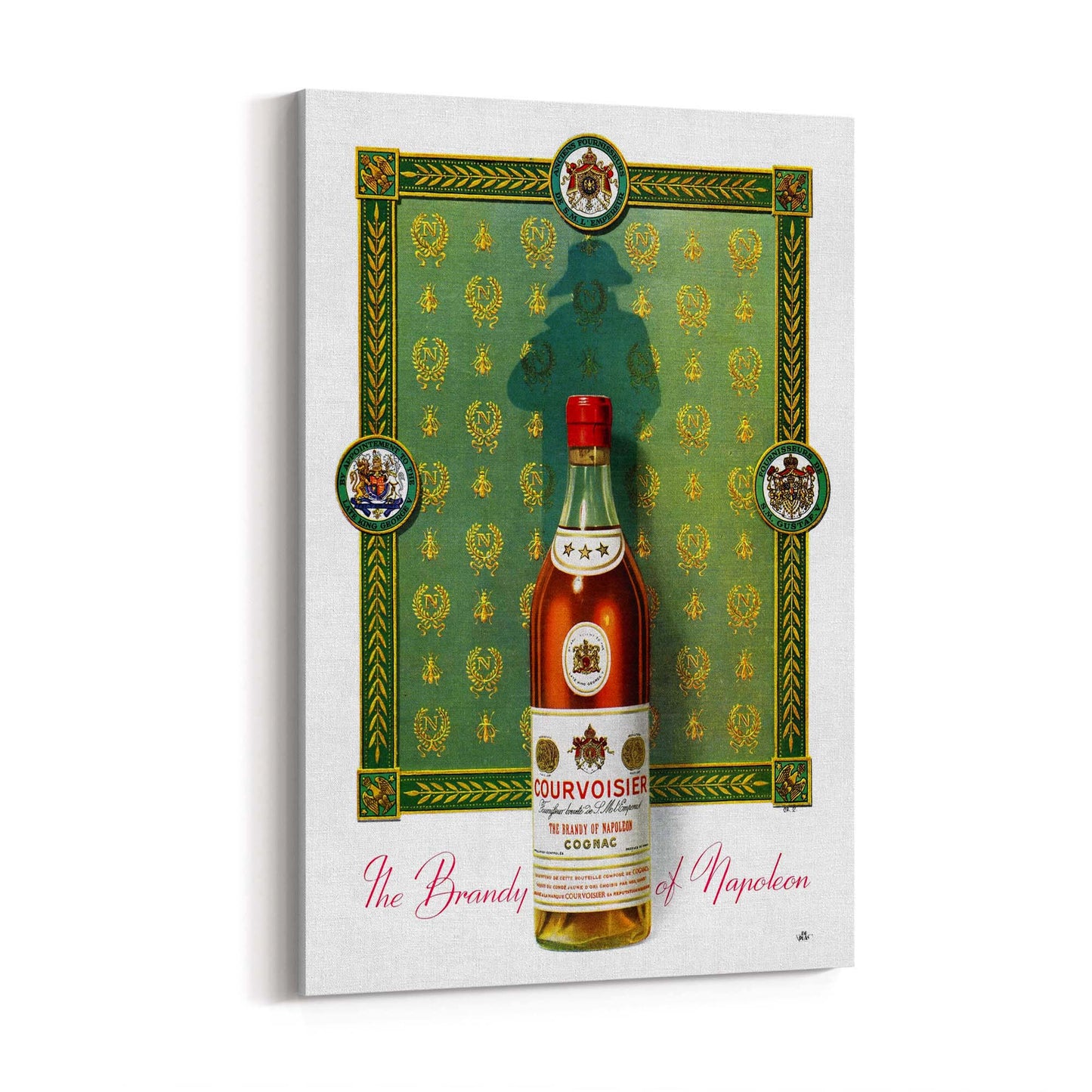 Courvoisier Cognac Vintage Drinks Advert Wall Art - The Affordable Art Company