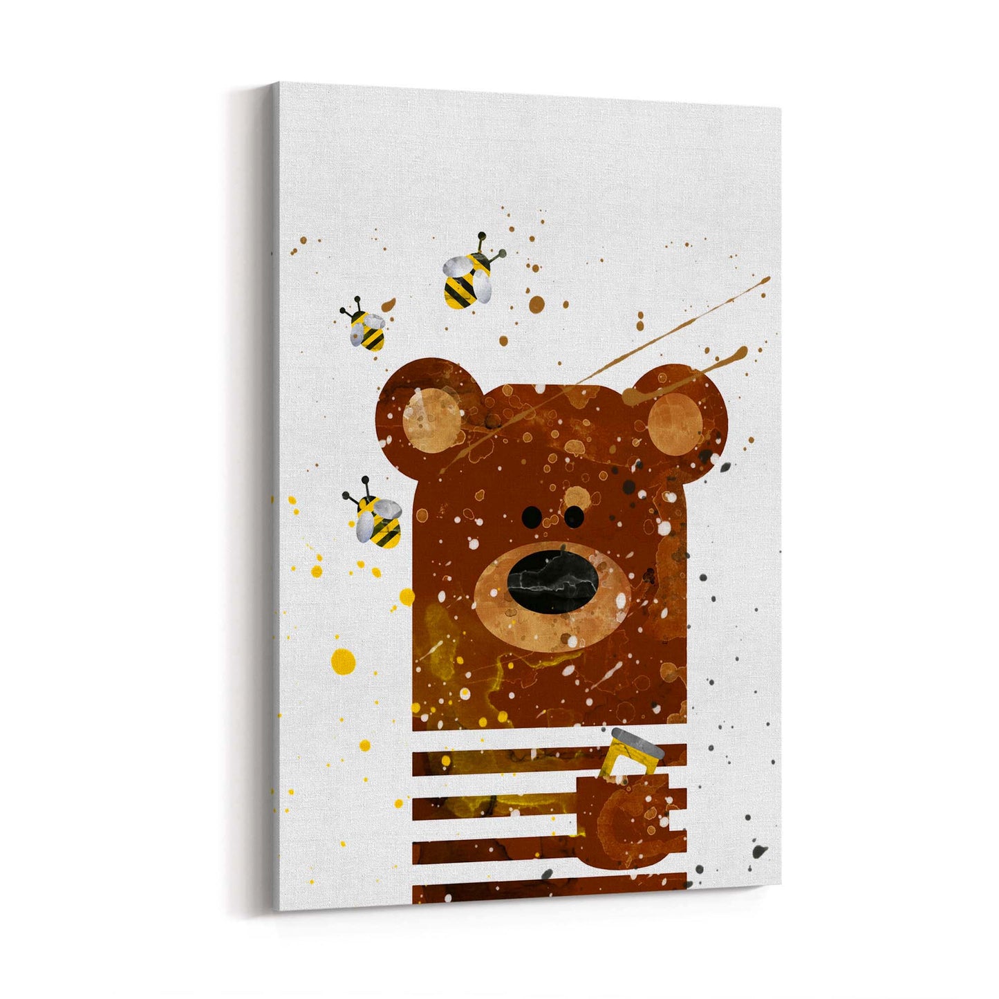 Cute Baby Bear Nursery Animal Decor Wall Art - The Affordable Art Company