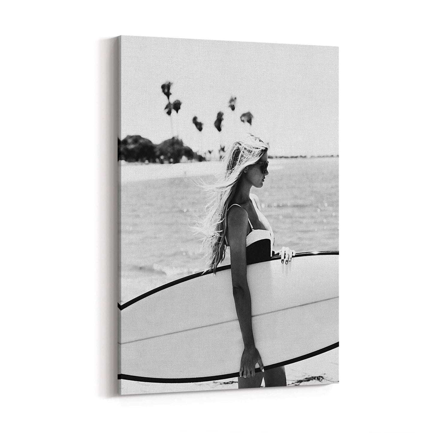 Surfer Girl Fashion Photograph Bedroom Wall Art - The Affordable Art Company