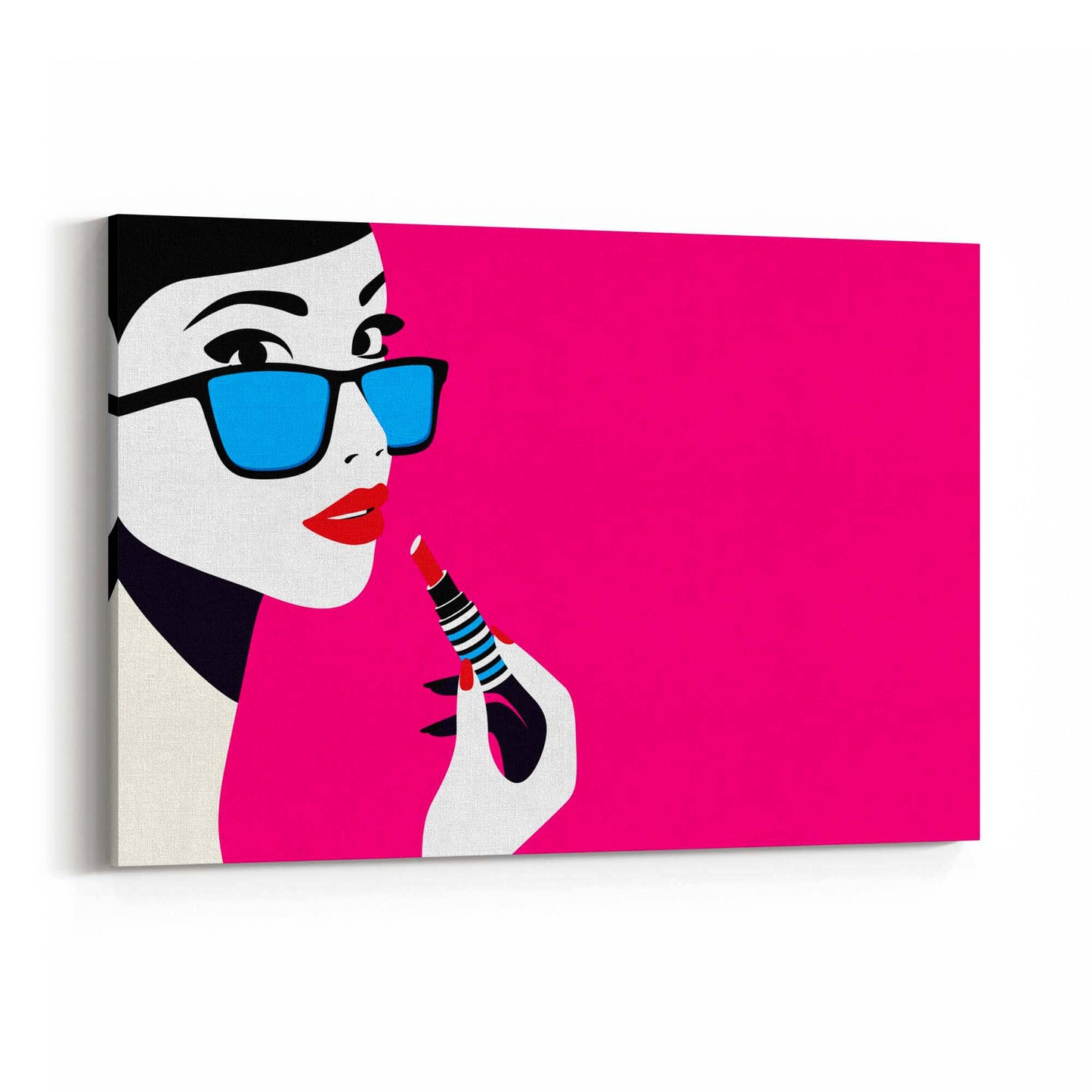 Retro Lipstick Fashion Girls Bedroom Wall Art #2 - The Affordable Art Company