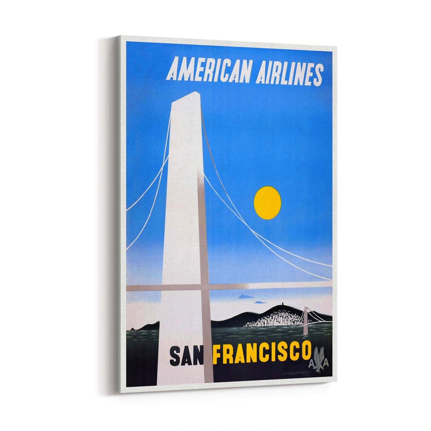 American Airlines - San Francisco Vintage Wall Art - The Affordable Art Company