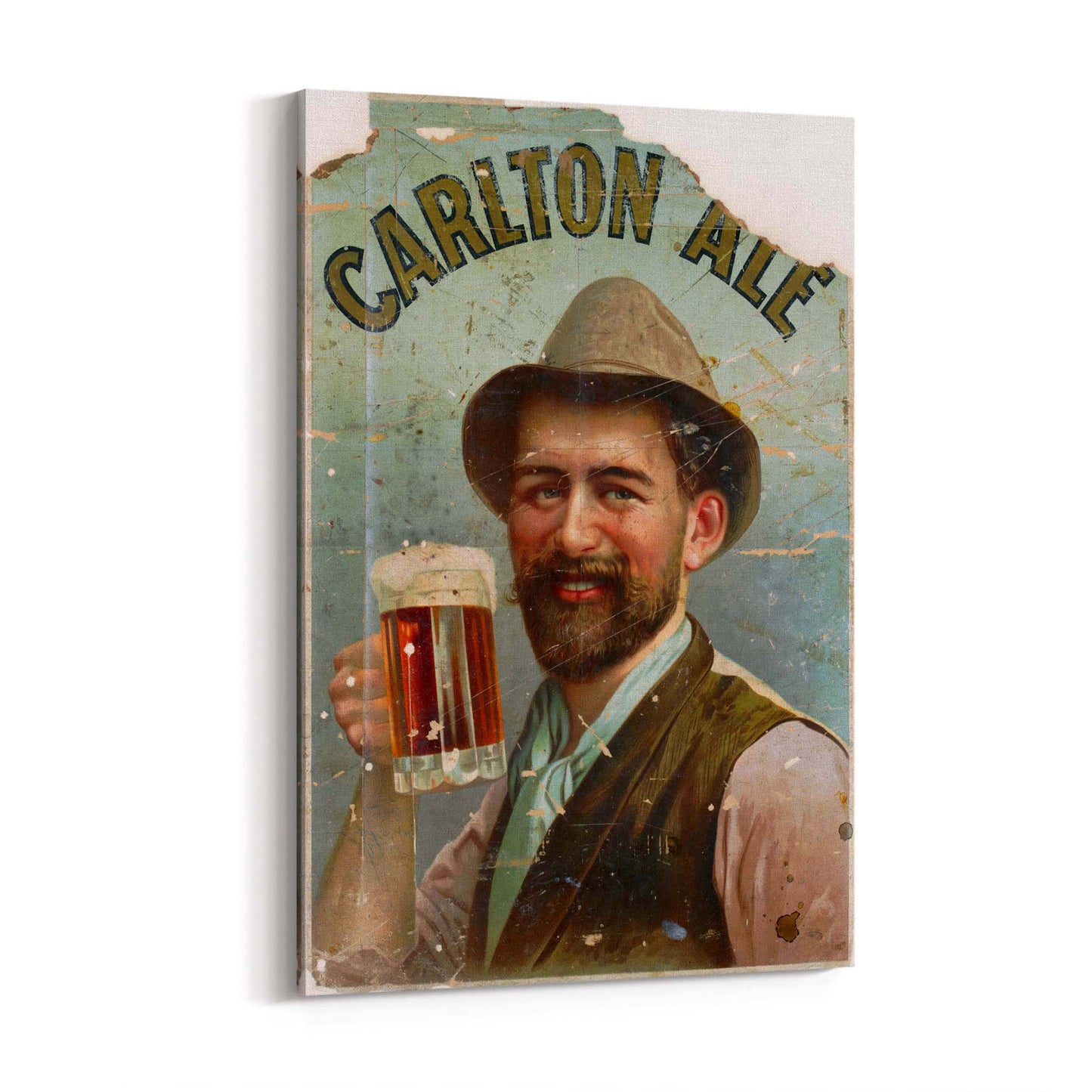 Vintage Carlton Draught Advert Wall Art - The Affordable Art Company