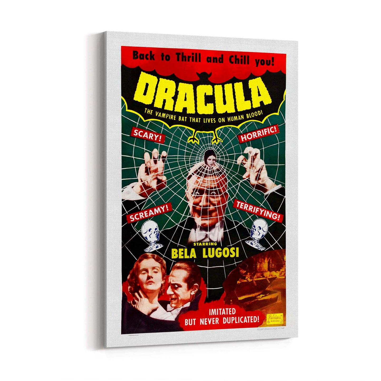 Dracula Movie Vintage Advert Hollywood Wall Art - The Affordable Art Company