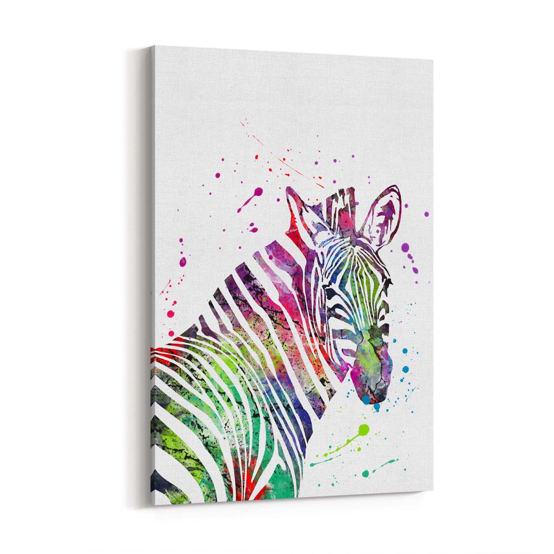 Zebra Painting Nursery Safari Animal Wall Art #1 - The Affordable Art Company