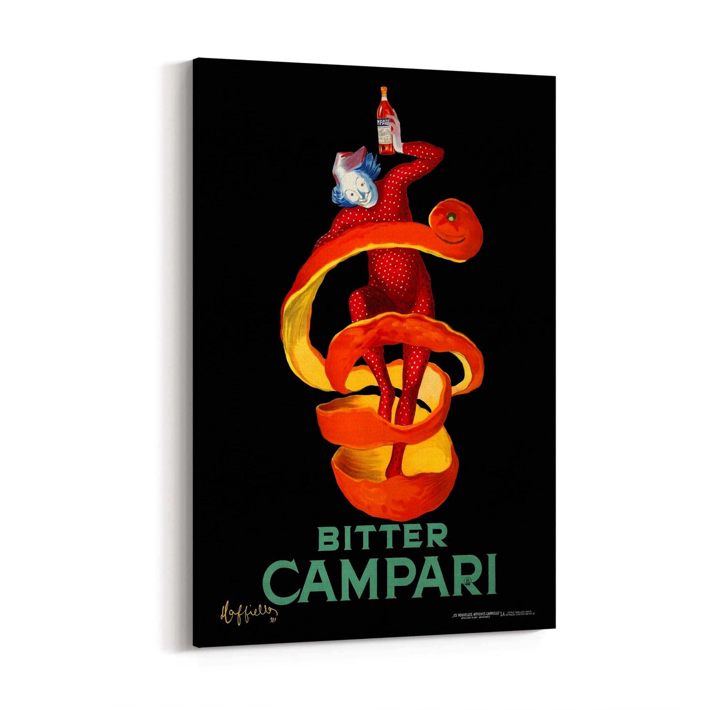 Vintage Campari Orange Peel Cafe Advert Wall Art - The Affordable Art Company