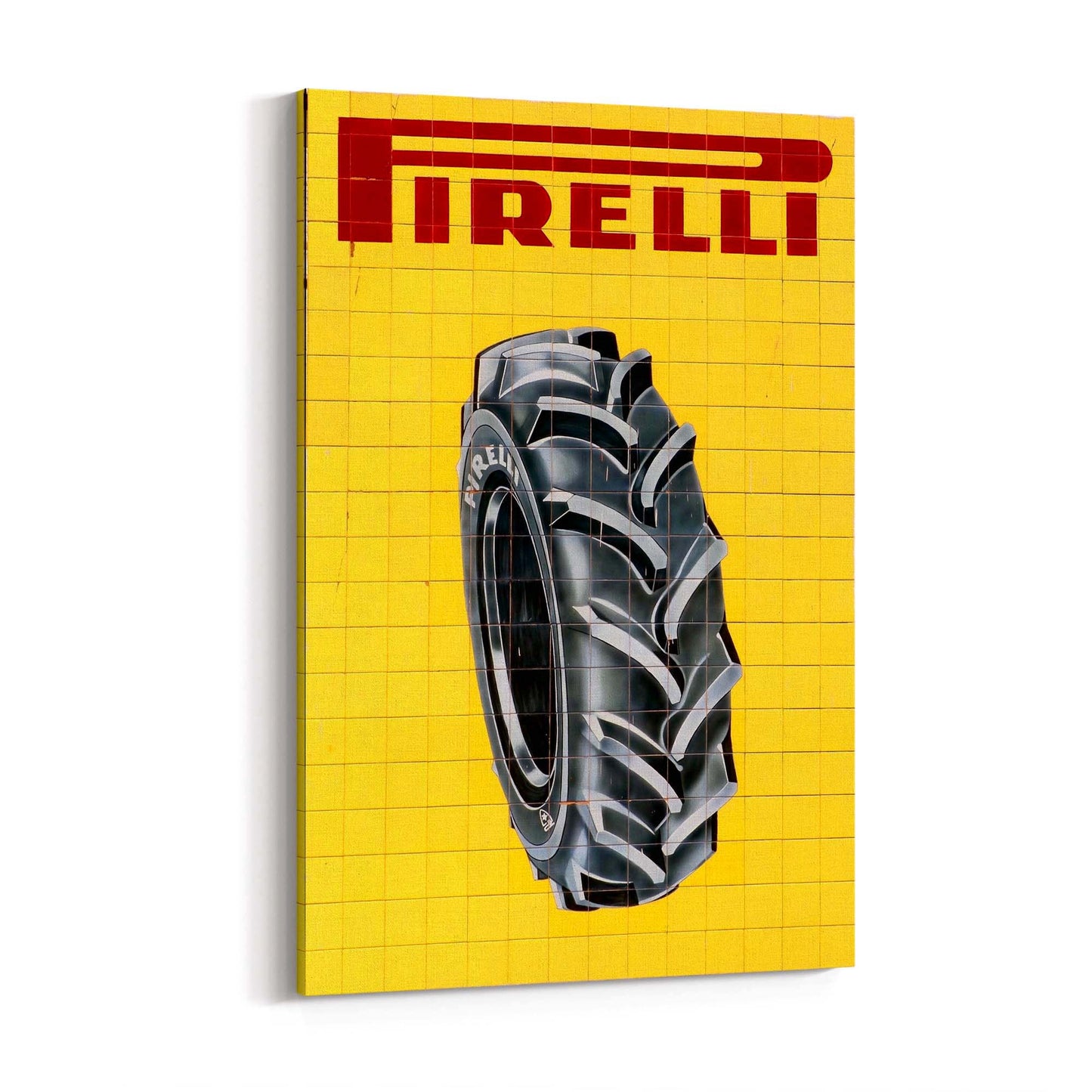 Pirelli Vintage Advert Garage Man Cave Wall Art - The Affordable Art Company