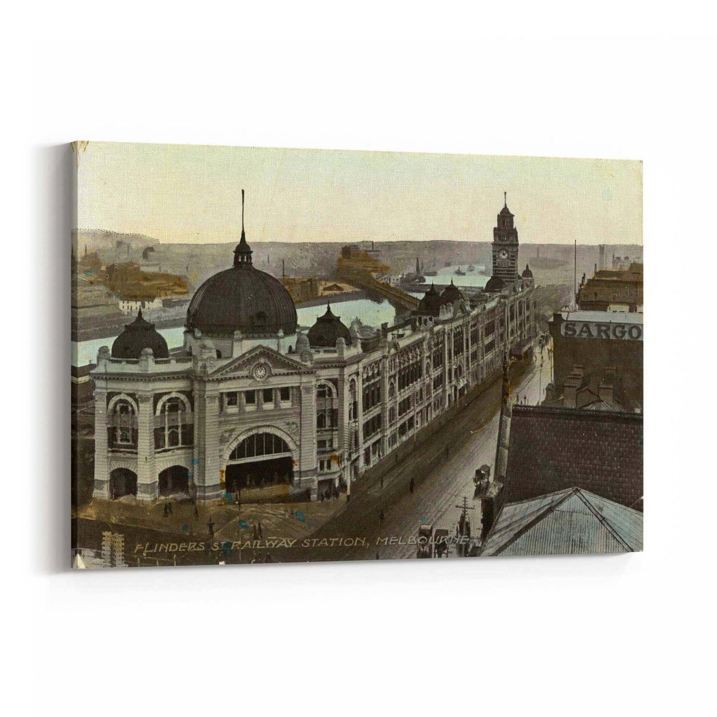 Flinders St Station Melbourne Vintage Photograph Art #3 - The Affordable Art Company