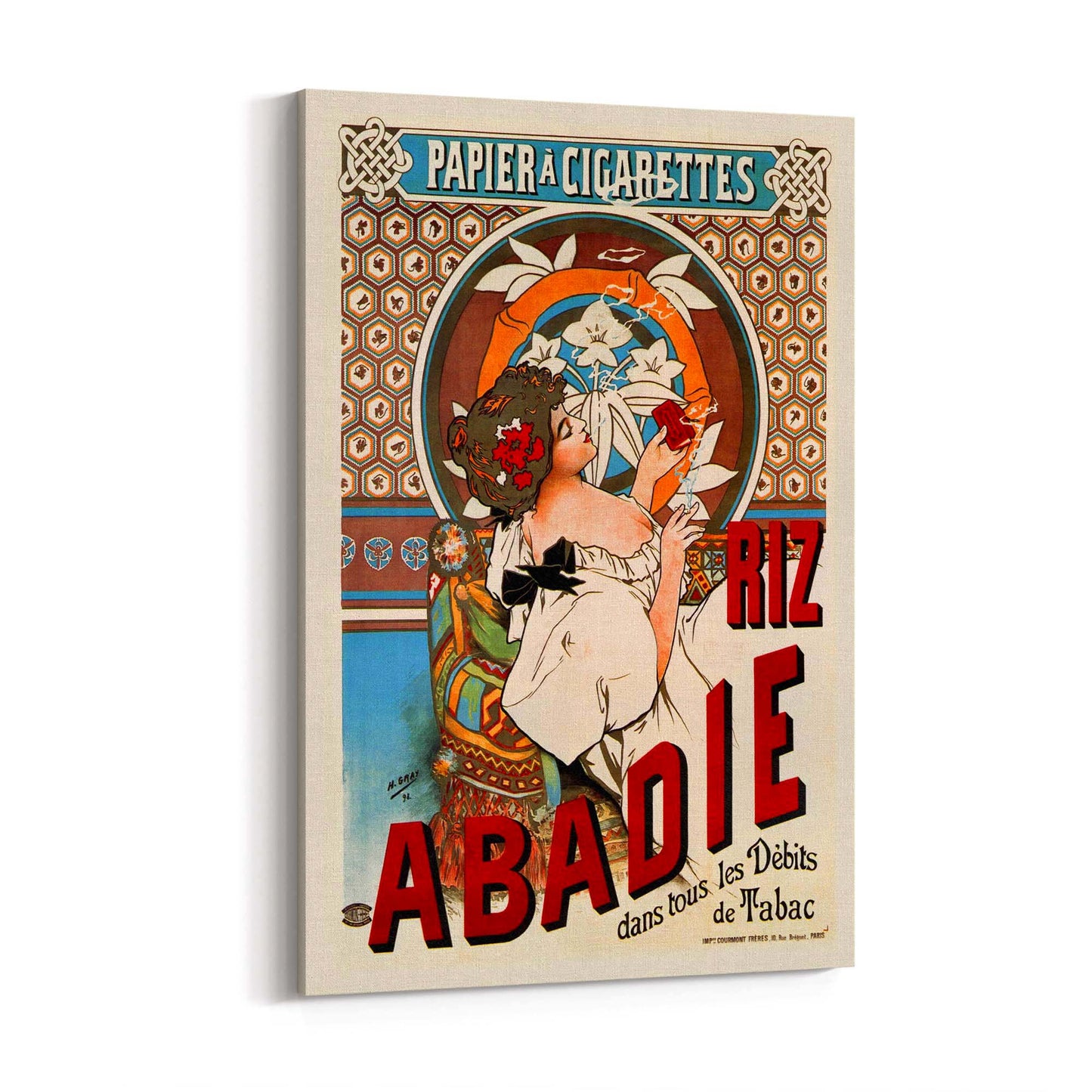 Abadie Cigarette Vintage Advert Wall Art - The Affordable Art Company