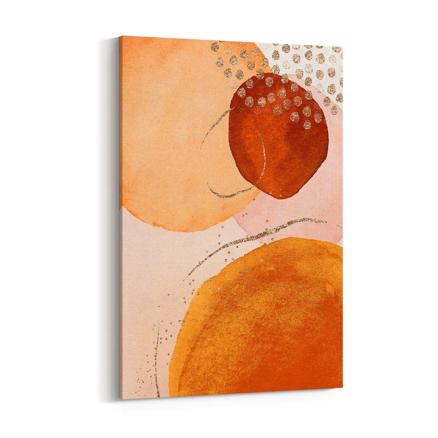 Abstract Modern Watercolour Shapes Painting Wall Art #1 - The Affordable Art Company