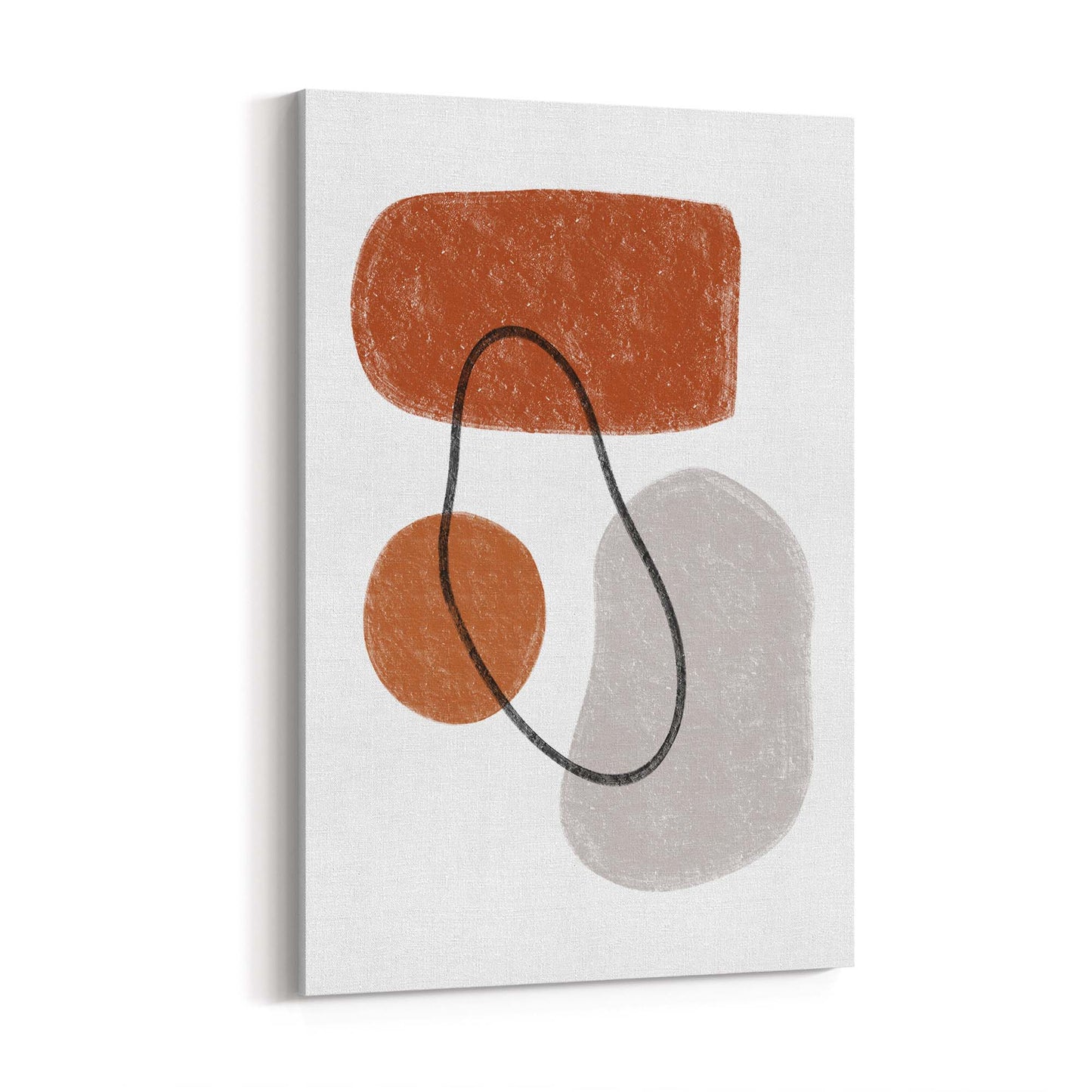 Modern Abstract Shape Minimal Retro Wall Art #3 - The Affordable Art Company